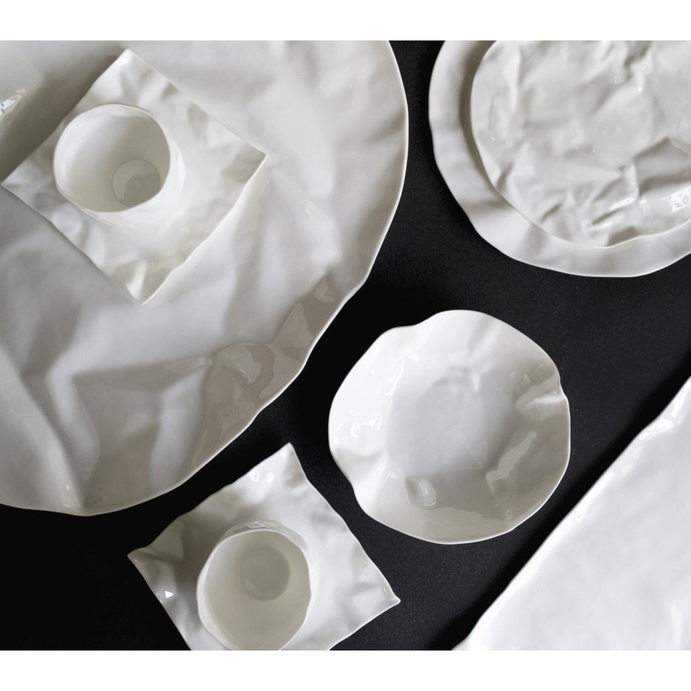 Adelaide cups of white porcelain