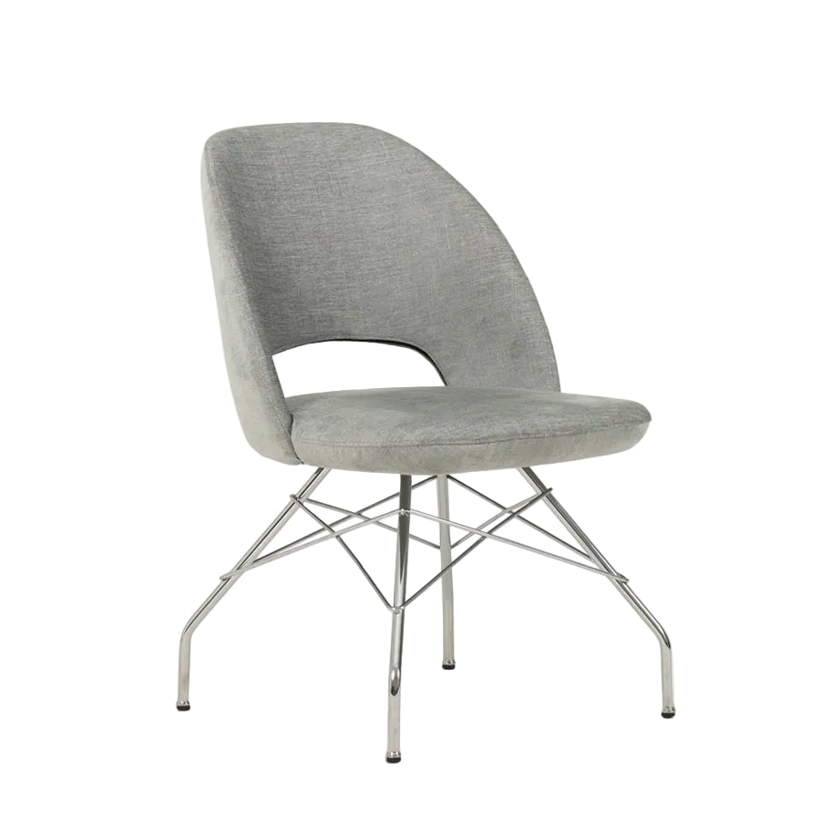 ALIO I Upholstered Chair with Metal Base