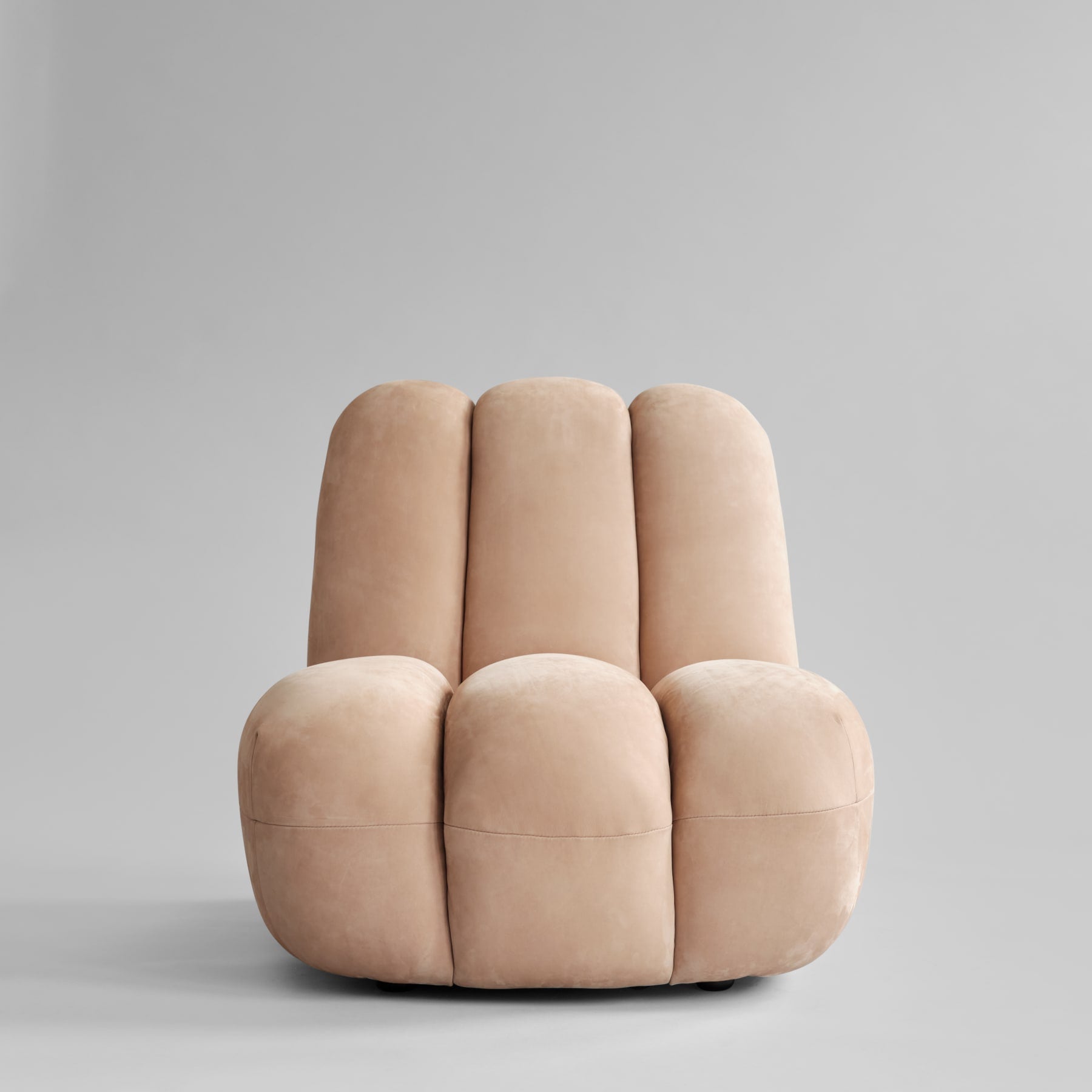 TOE Sessel beige Nubukleder