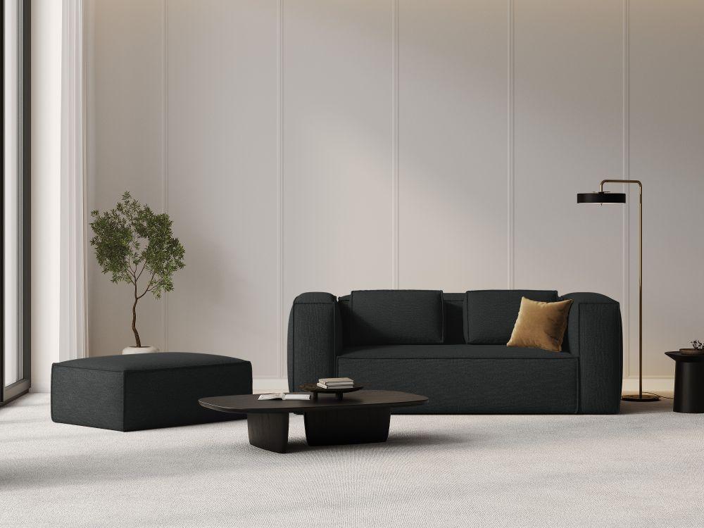 2-seater sofa MACKAY anthracite boucle