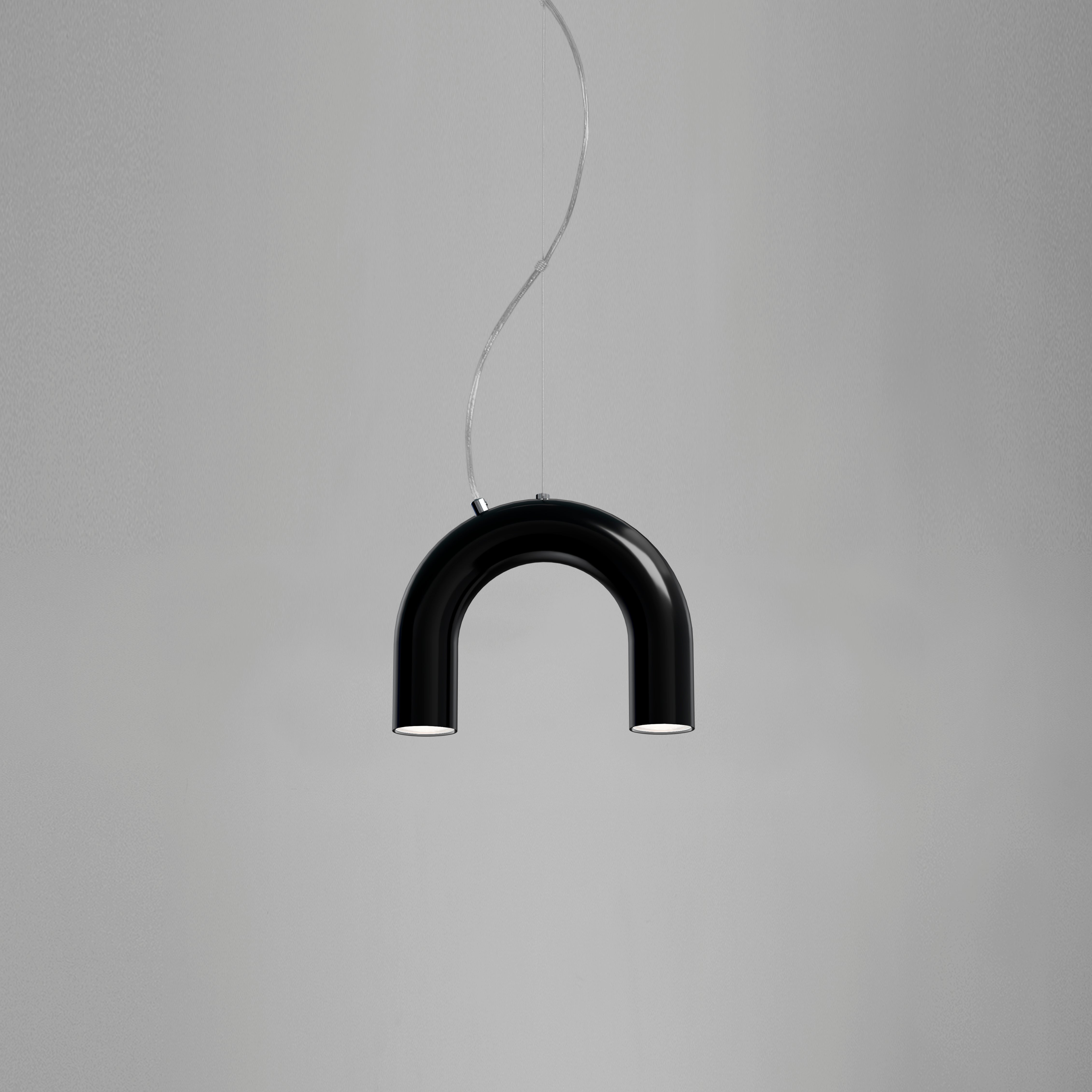 ARCH SINGLE black pendant lamp