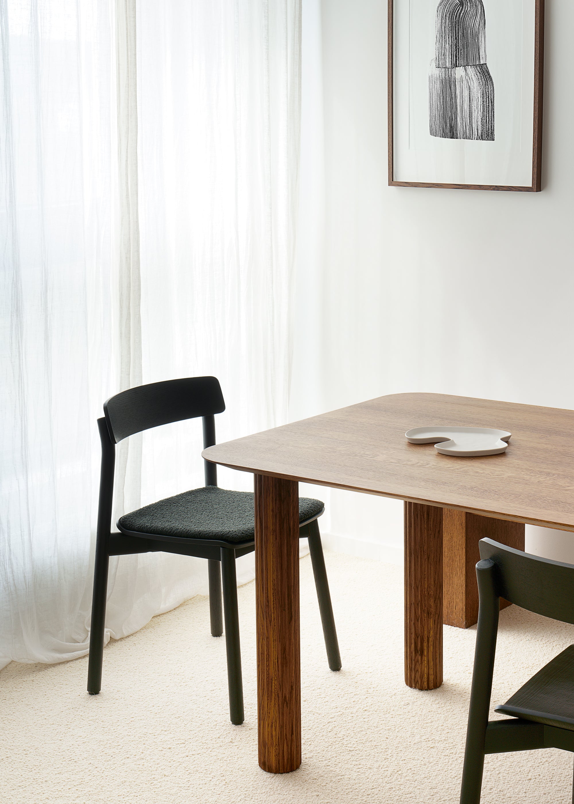 Stuhl ARCHE SOFT schwarzes Eichenholz