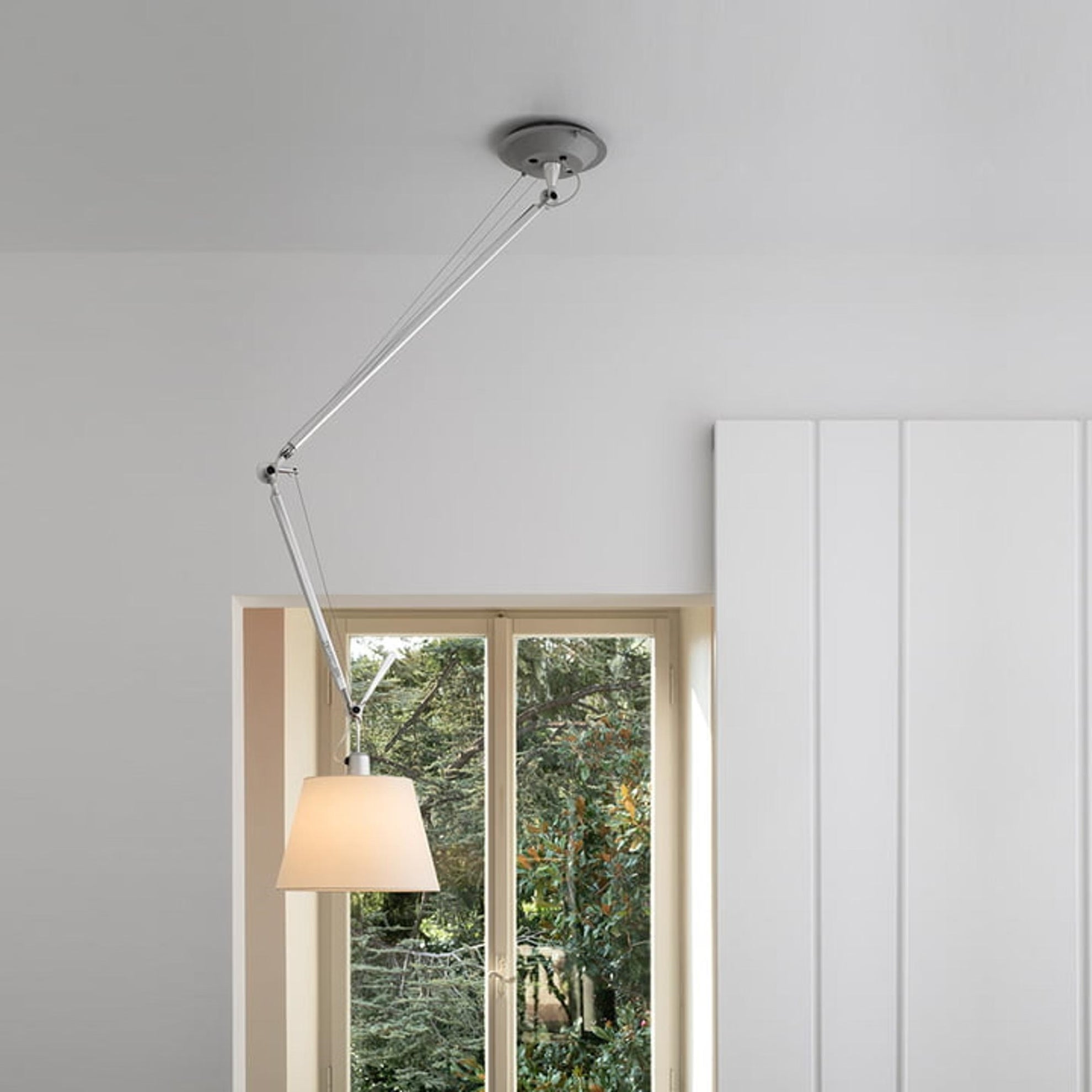 TOLOMEO Gray Satin Pendant Lamp