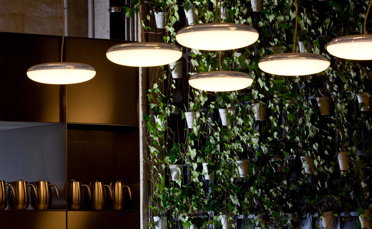 Pendelleuchte SILVERBACK weiß mit Silber