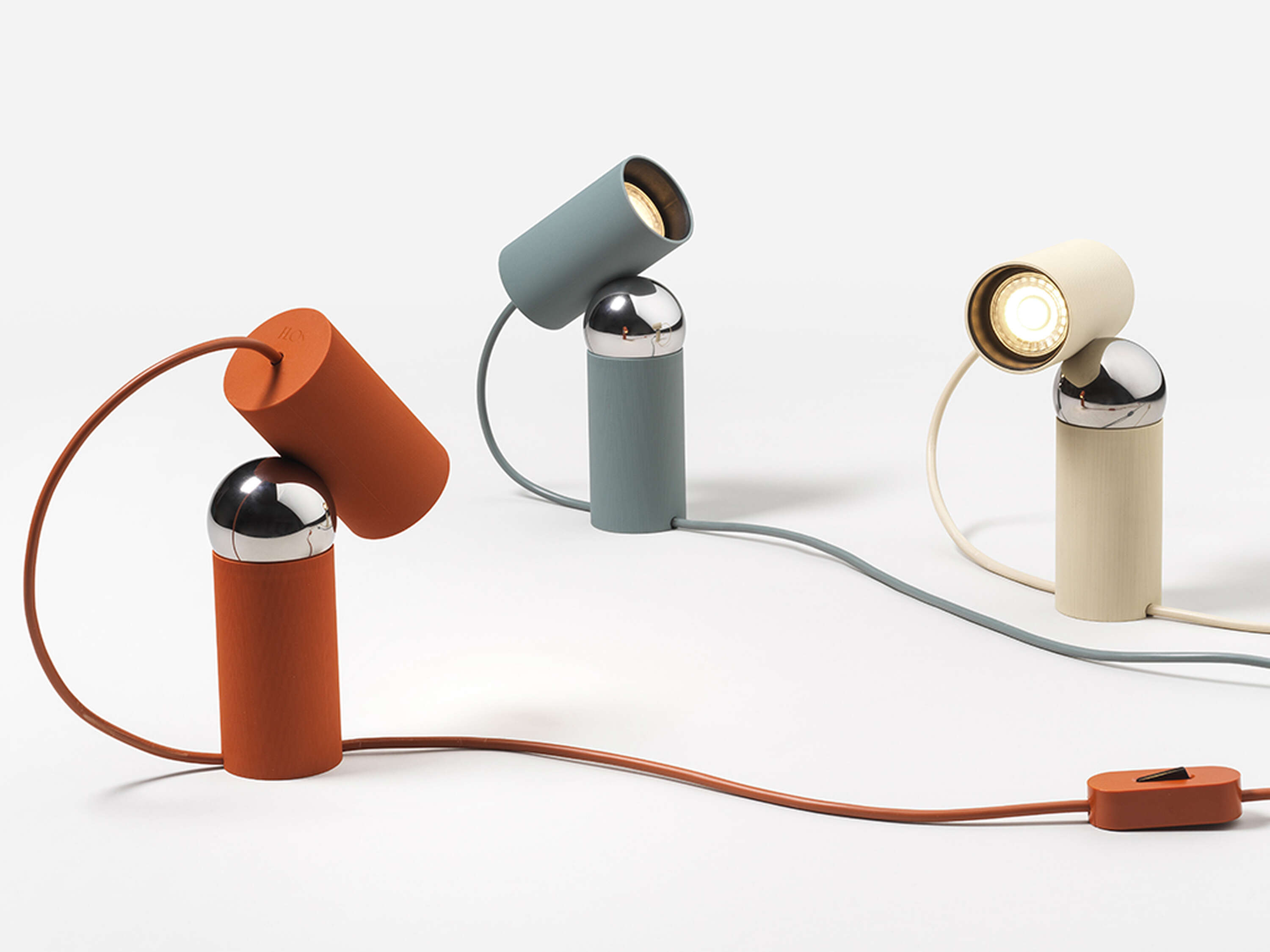 BILBOQUET Table Lamp Red Orange