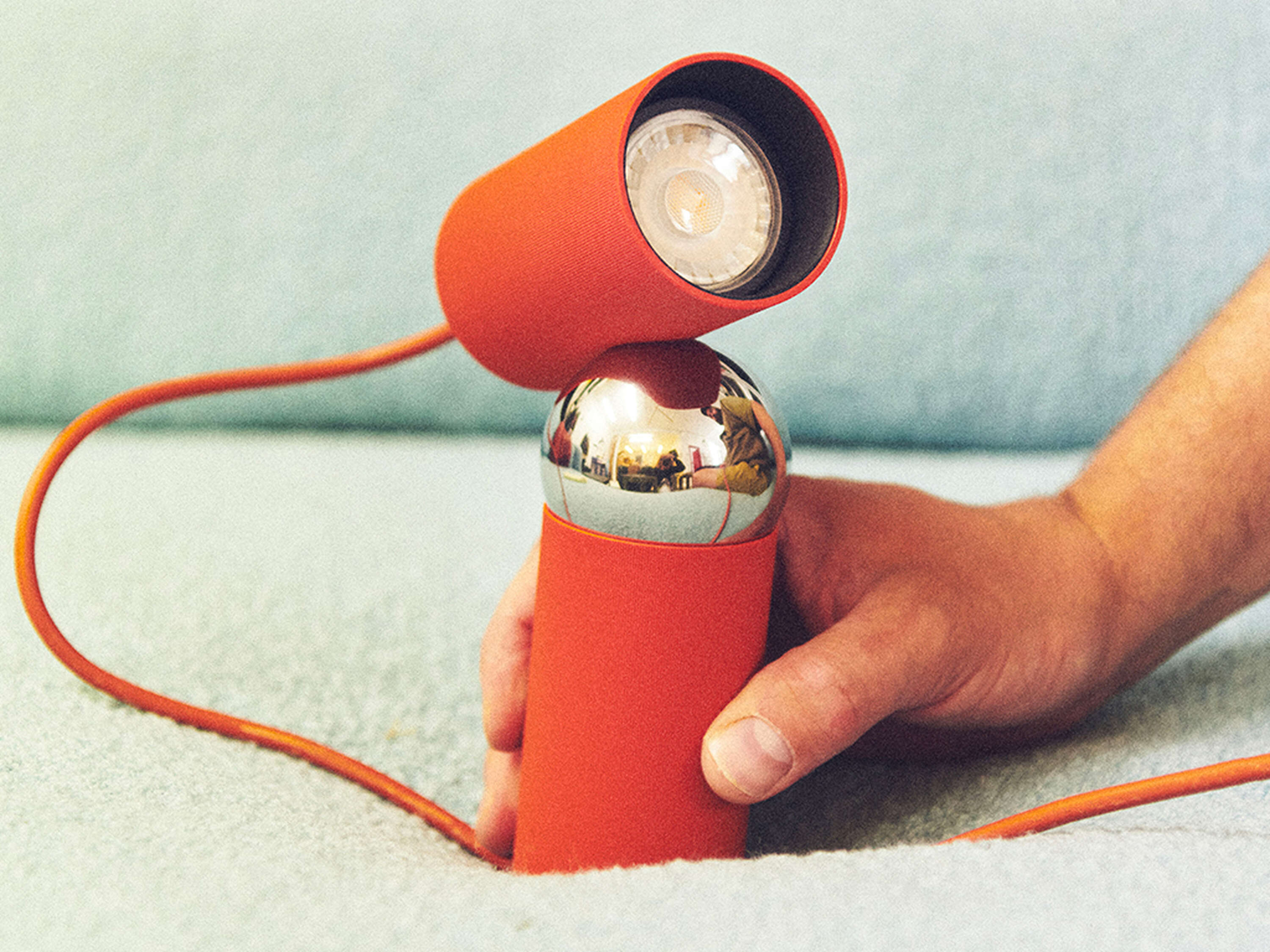 BILBOQUET Table Lamp Red Orange