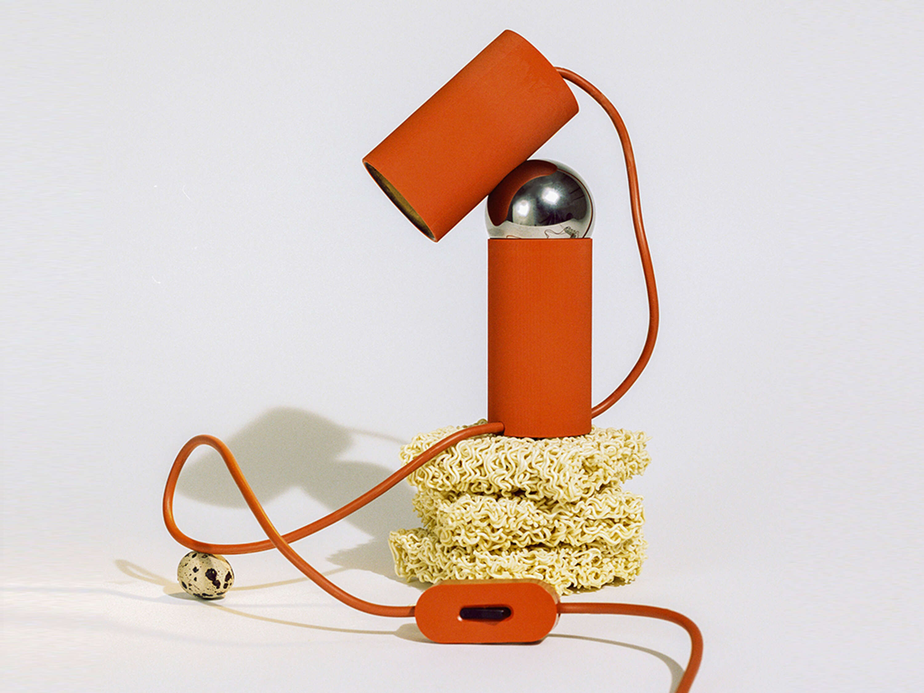 BILBOQUET Table Lamp Red Orange