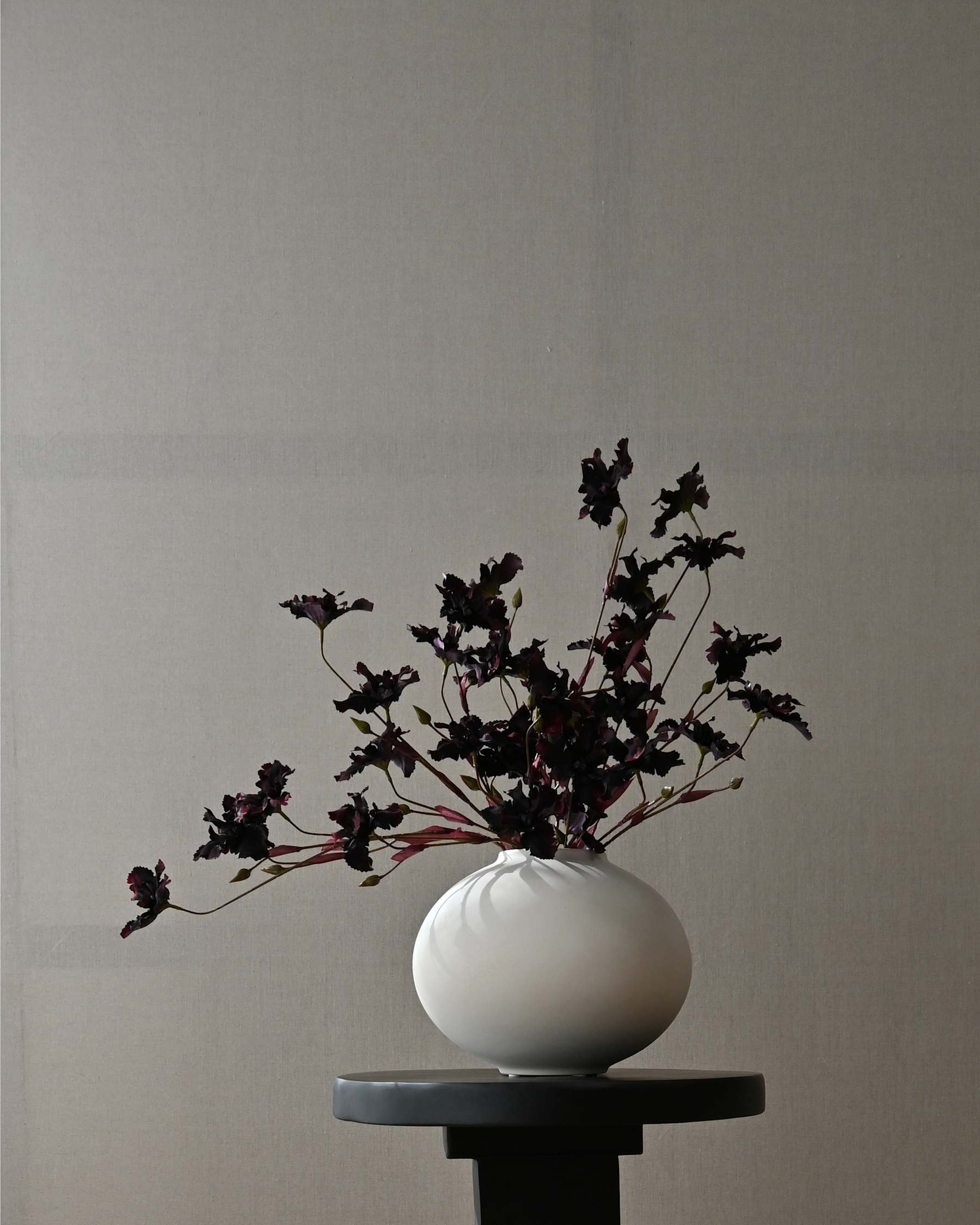 SUNAO FAT Vase weiß 