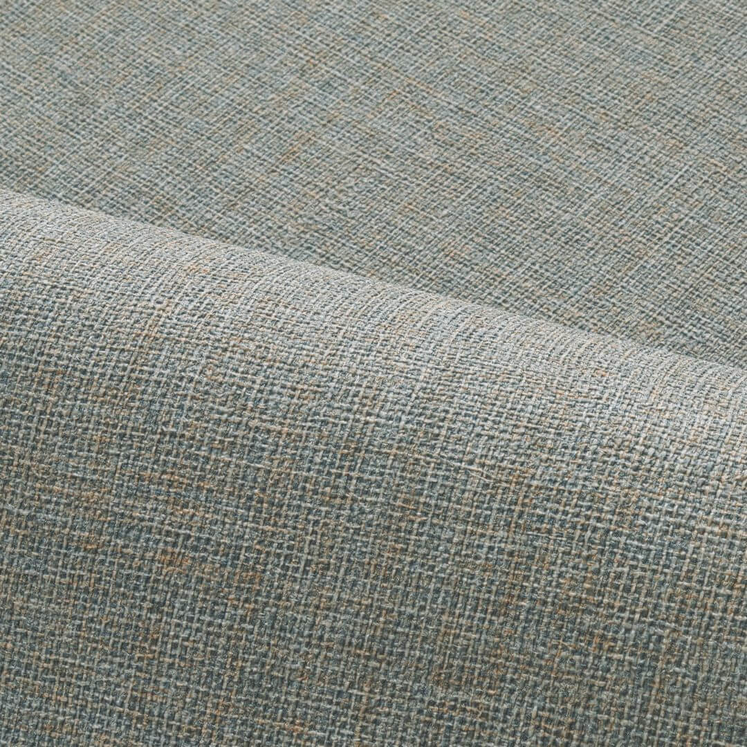 Structural vinyl wallpaper imitating jute LIENZO - PIERRE BLEUE steel blue