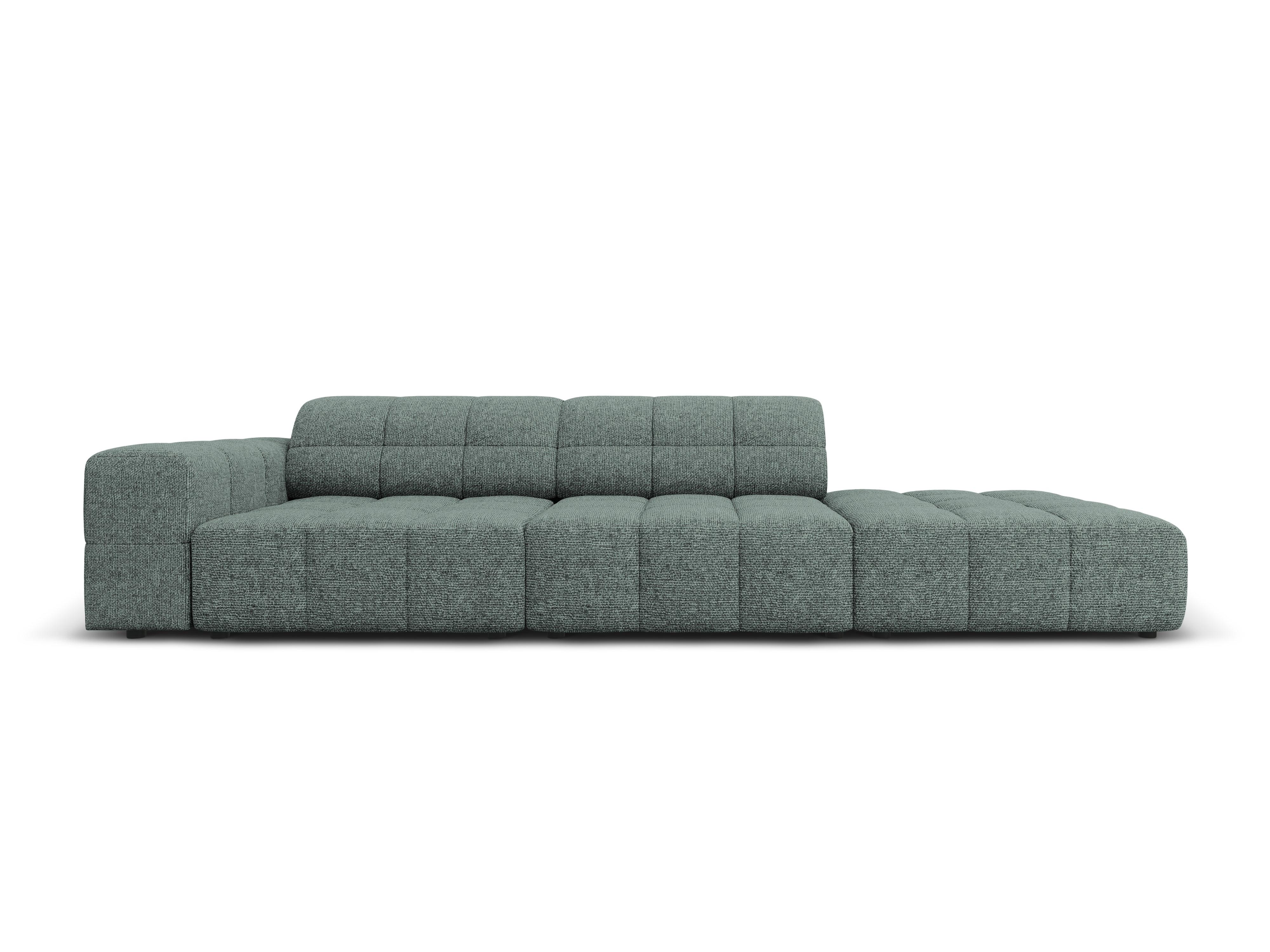 Sofa right 3 seater CHICAGO petrol chenille Cosmopolitan Design Eye on Design