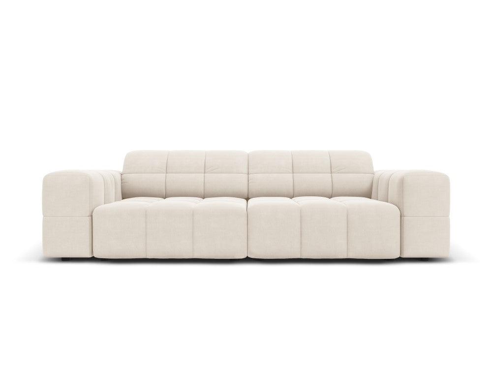 Velvet 3-seater sofa CHICAGO light beige Cosmopolitan Design Eye on Design