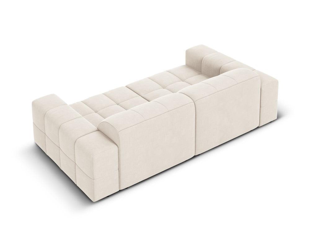 Velvet 3-seater sofa CHICAGO light beige Cosmopolitan Design Eye on Design