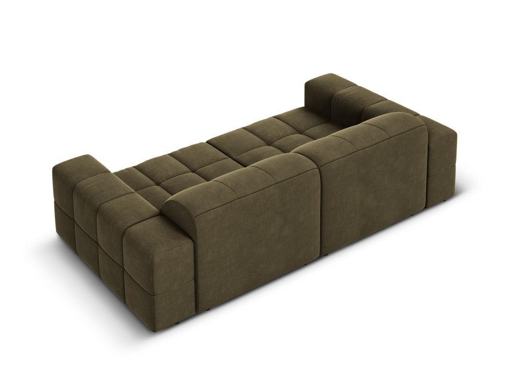 Velvet 3 seater sofa CHICAGO olive Cosmopolitan Design Eye on Design