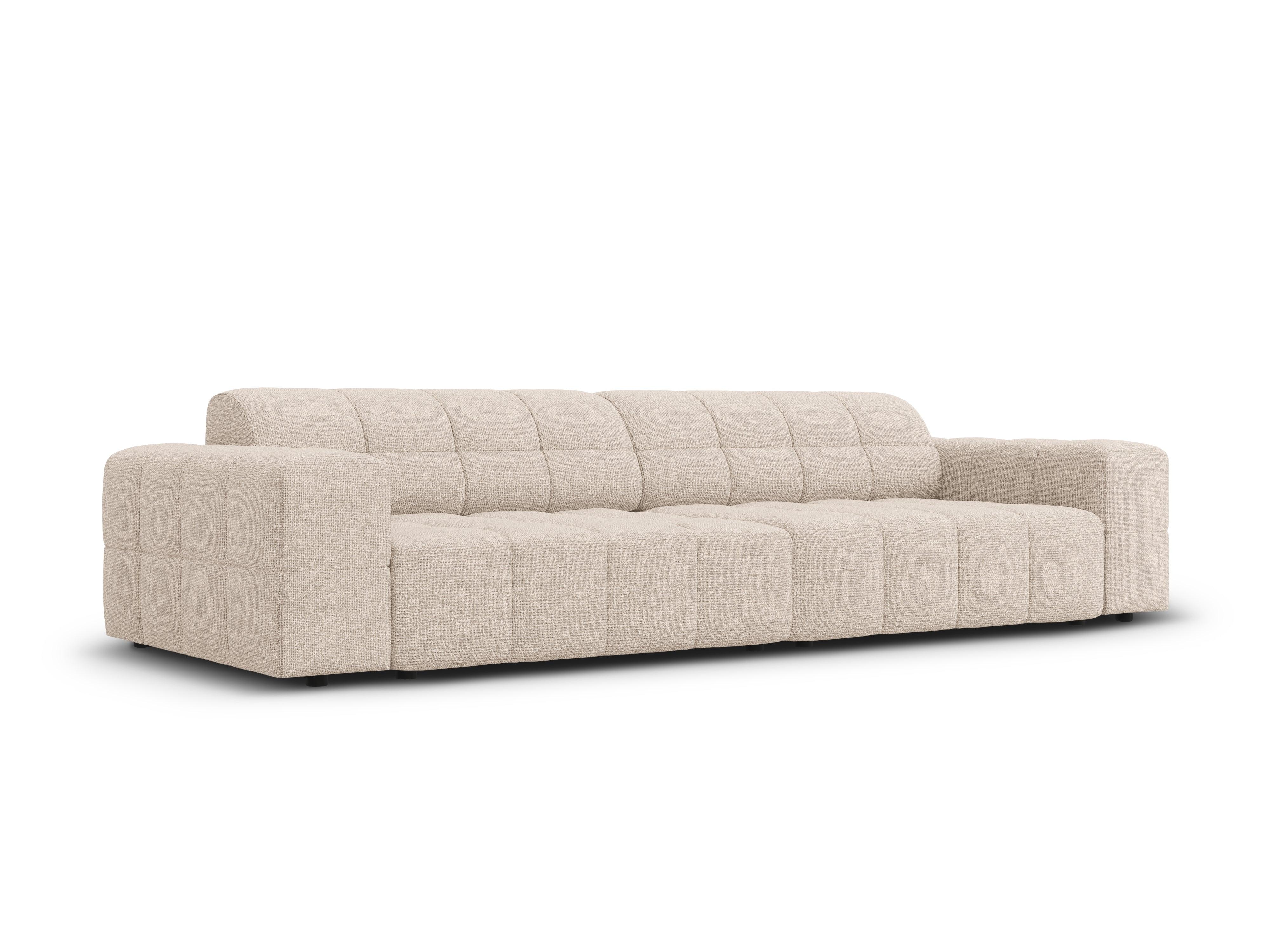 CHICAGO 4-seater sofa beige chenille Cosmopolitan Design Eye on Design