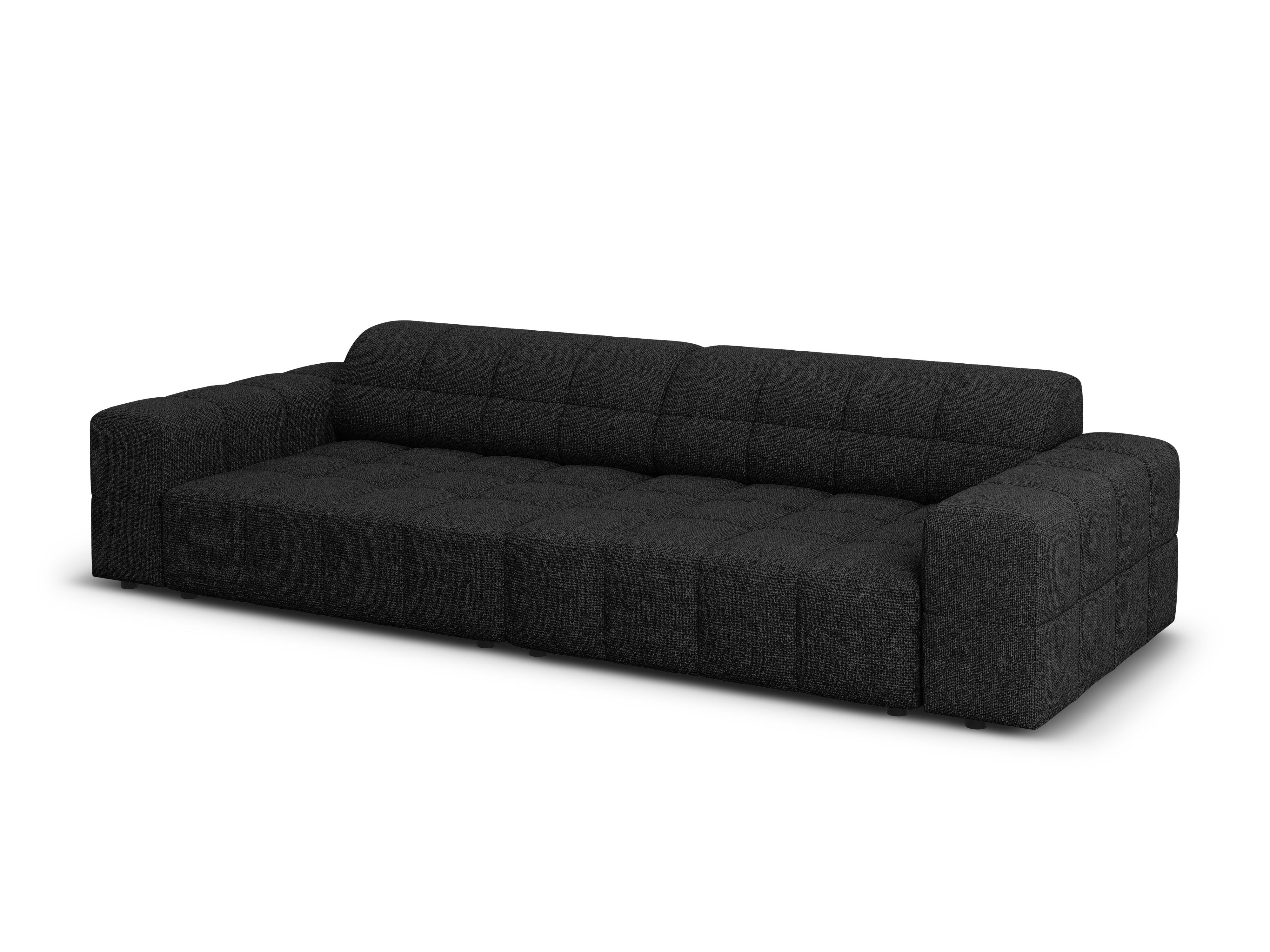 CHICAGO 4 seater sofa black chenille Cosmopolitan Design Eye on Design