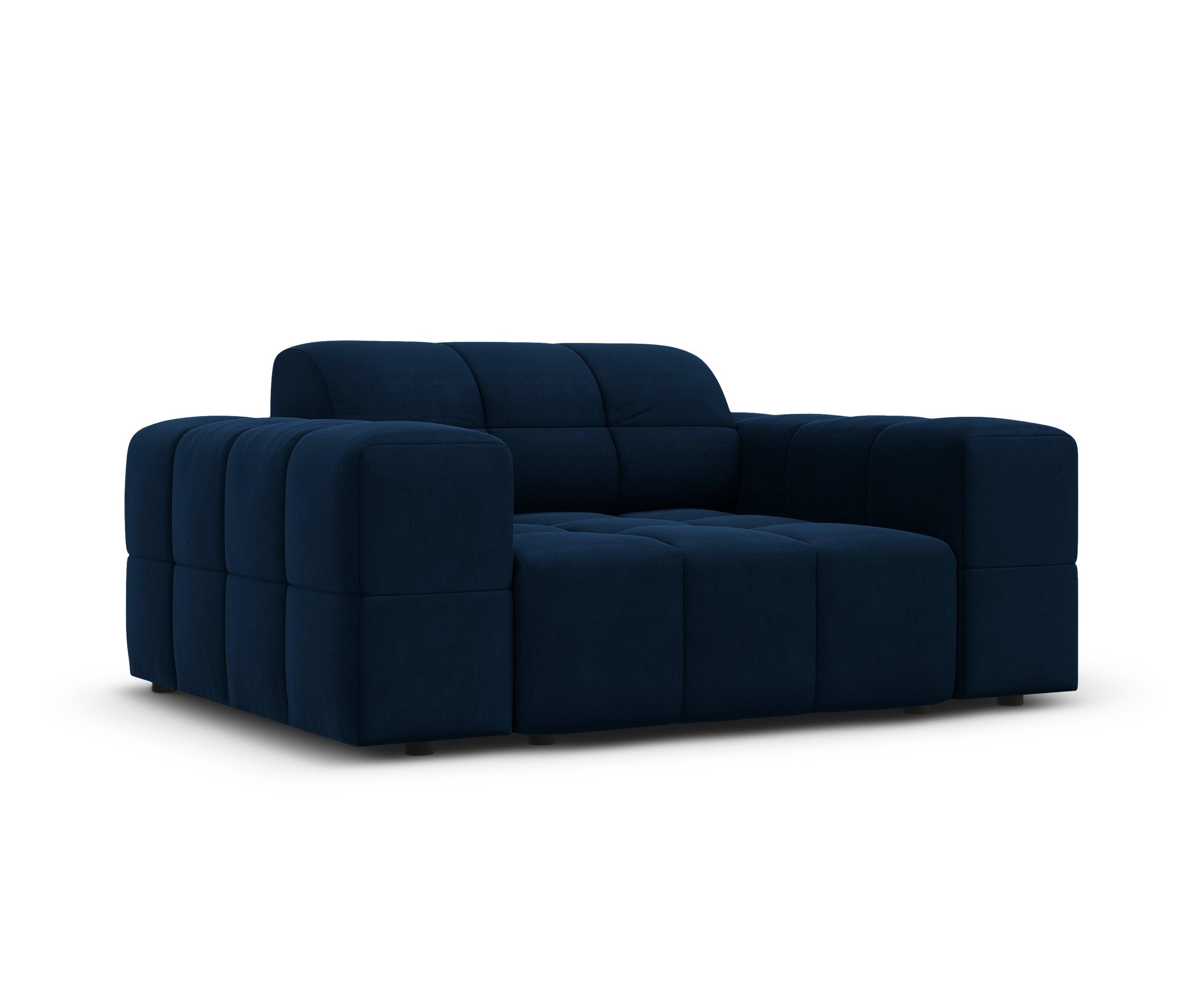 Velvet armchair CHICAGO royal blue Cosmopolitan Design Eye on Design