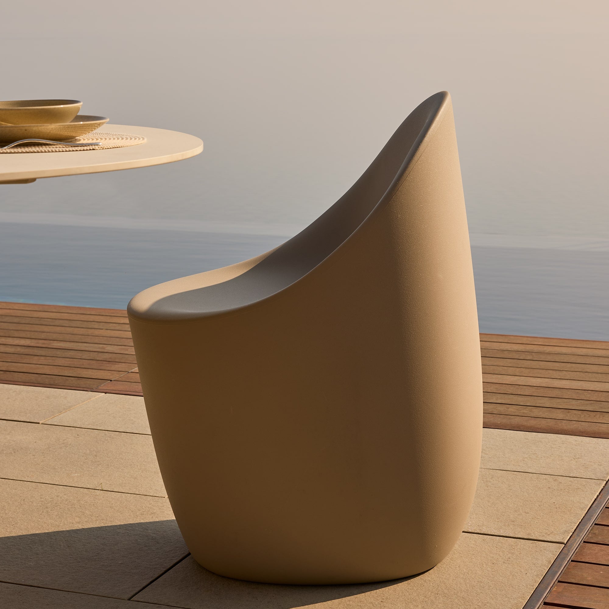 COBBLE taupe outdoor chair