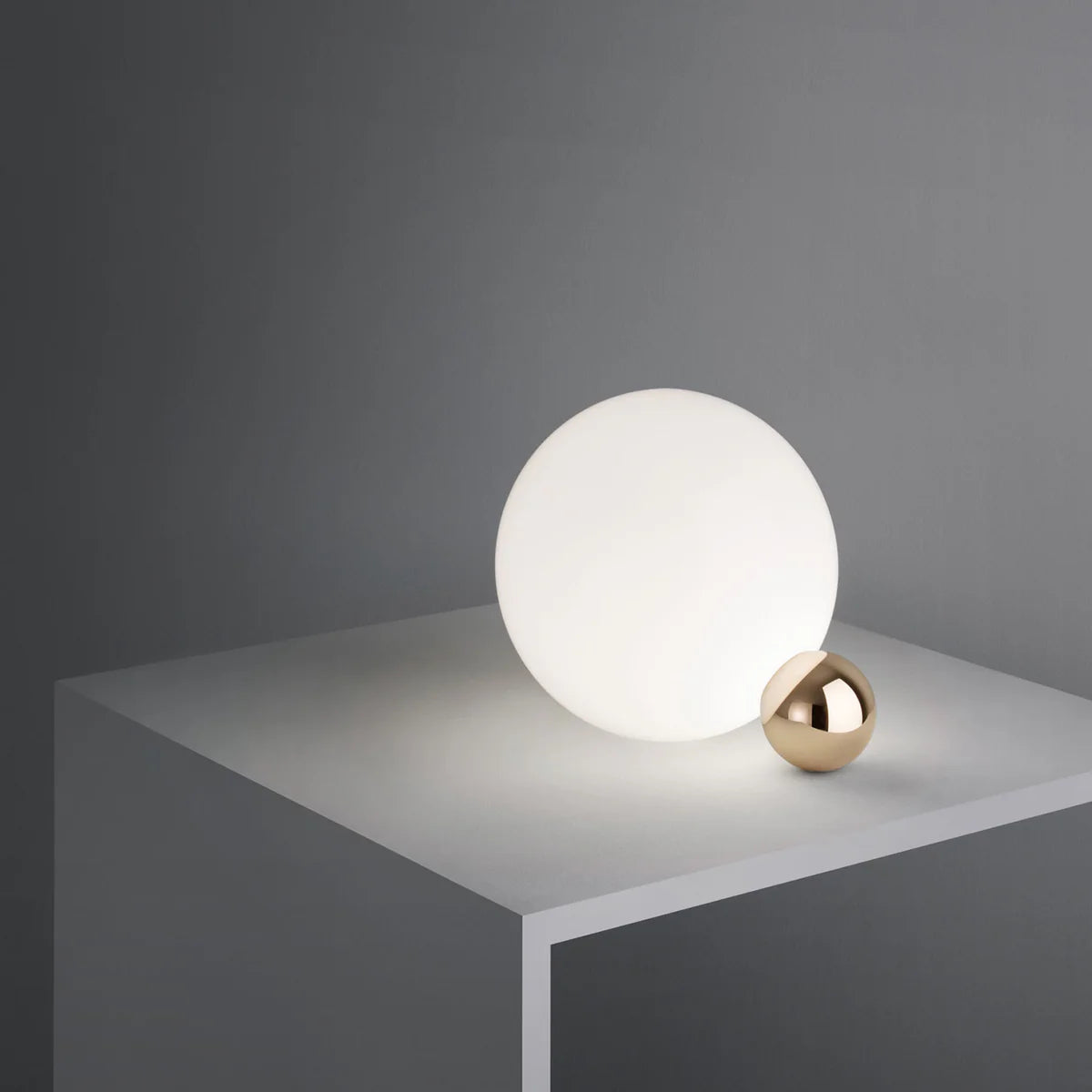 COPYCAT table lamp blown glass with gold