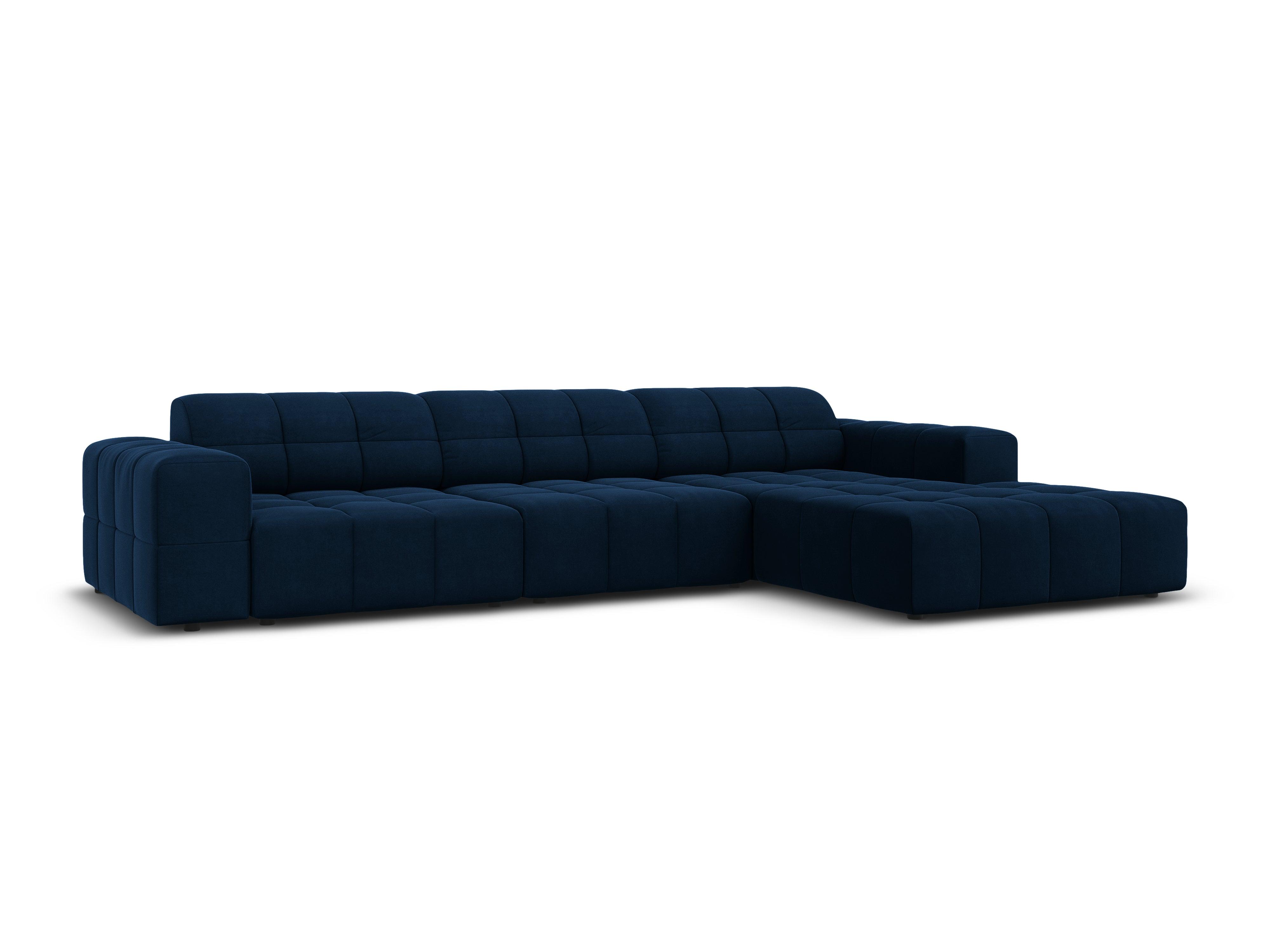 Right corner velvet 4-seater CHICAGO royal blue Cosmopolitan Design Eye on Design