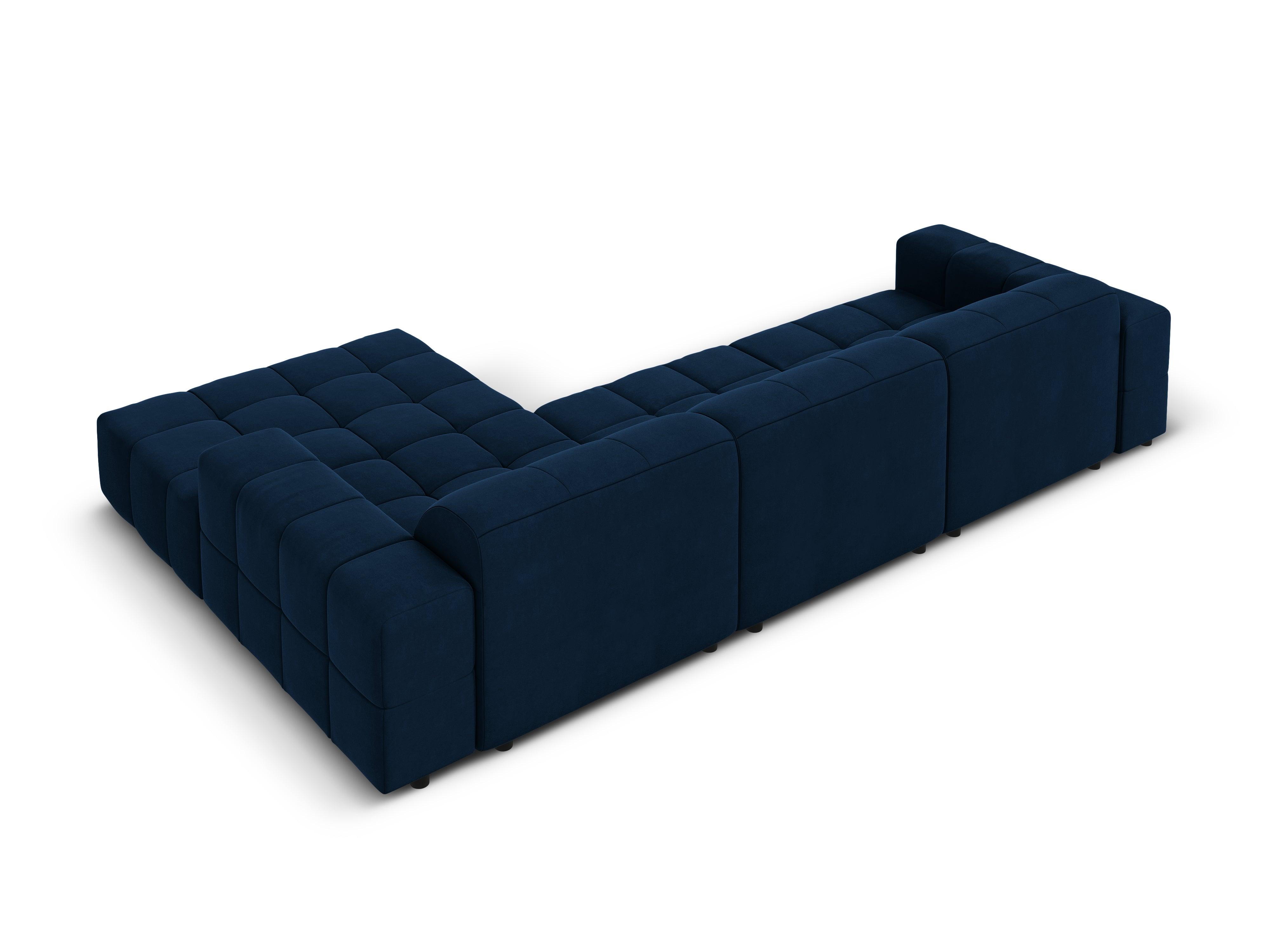 Right corner velvet 4-seater CHICAGO royal blue Cosmopolitan Design Eye on Design