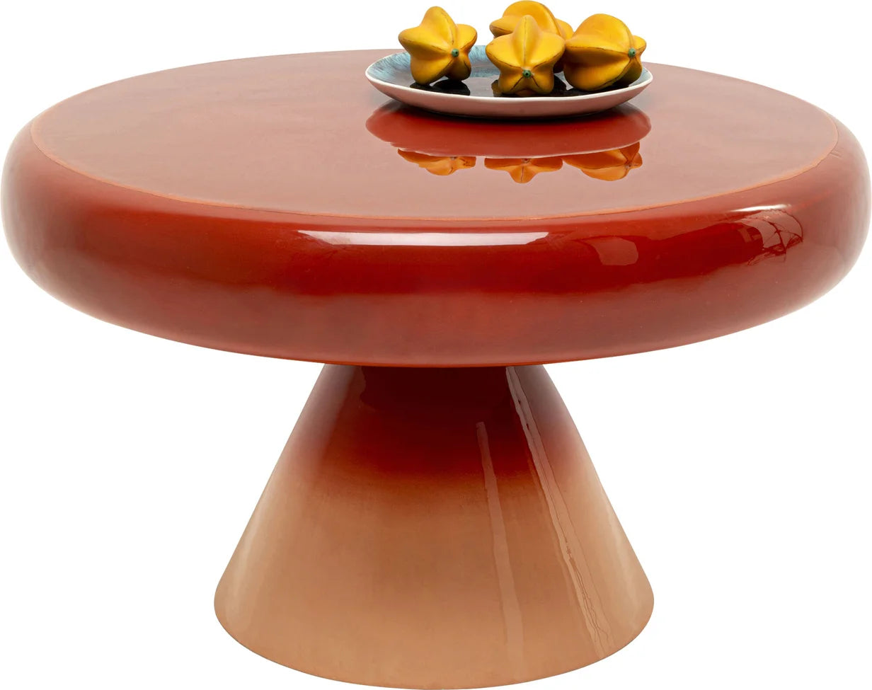RICI Couchtisch rot mit orange