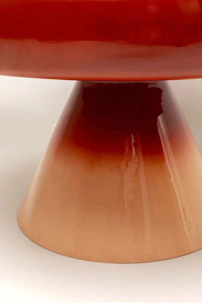 RICI Couchtisch rot mit orange
