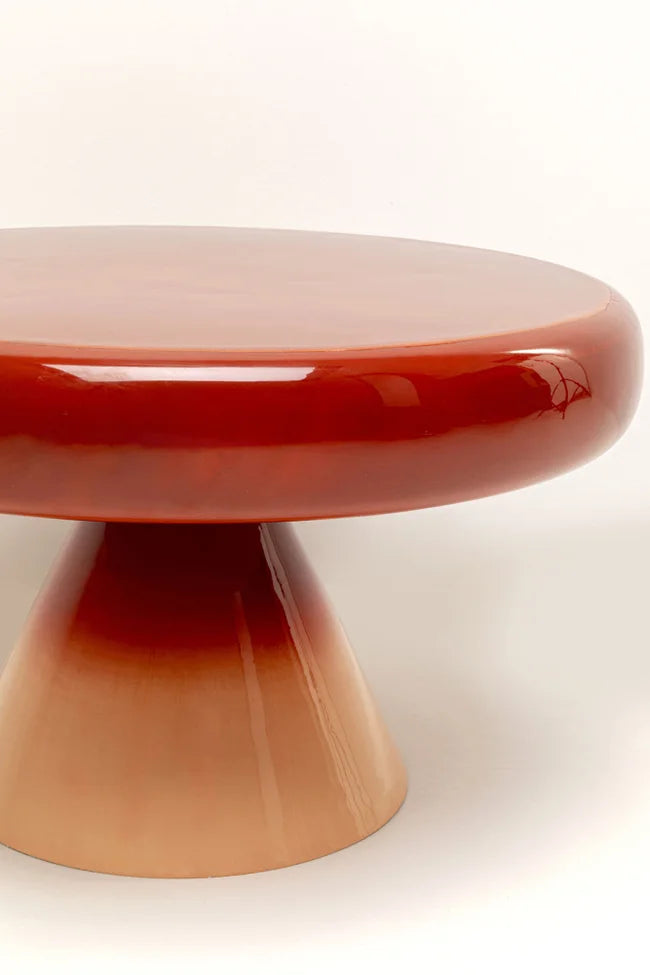 RICI Couchtisch rot mit orange