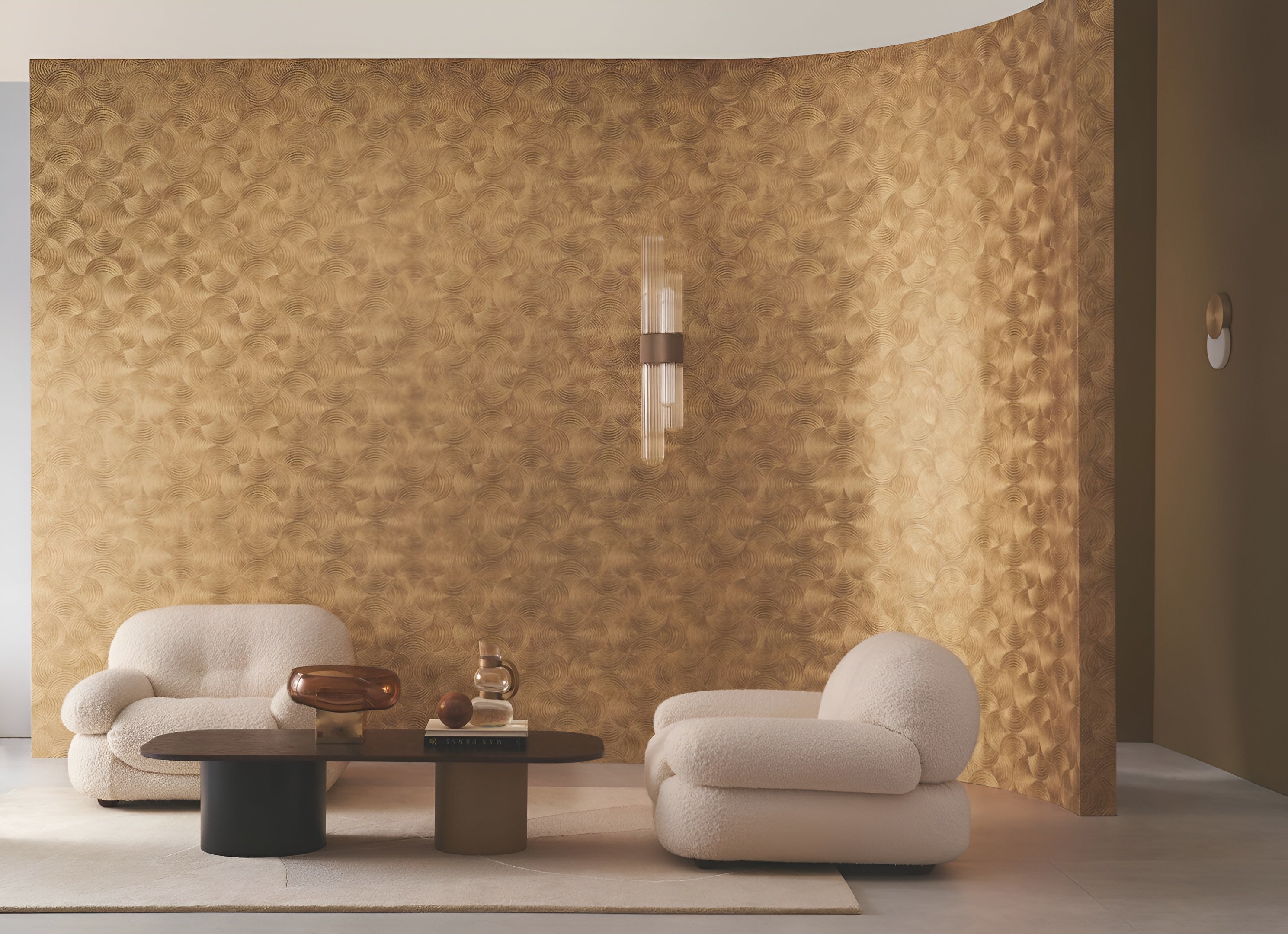 Metallic Wallpaper APHELIE - ARGENT Silver