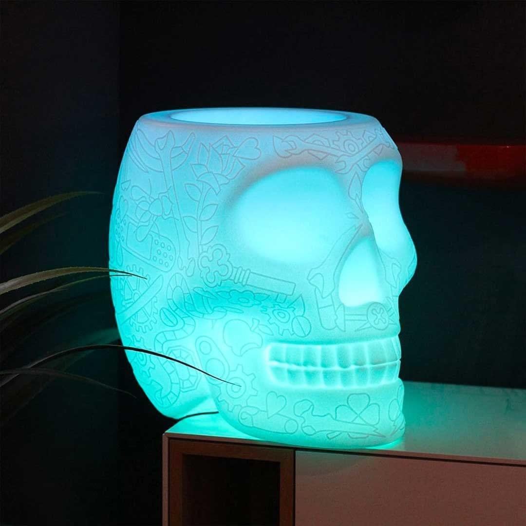 Doniczka MEXICO LED biały Qeeboo    Eye on Design