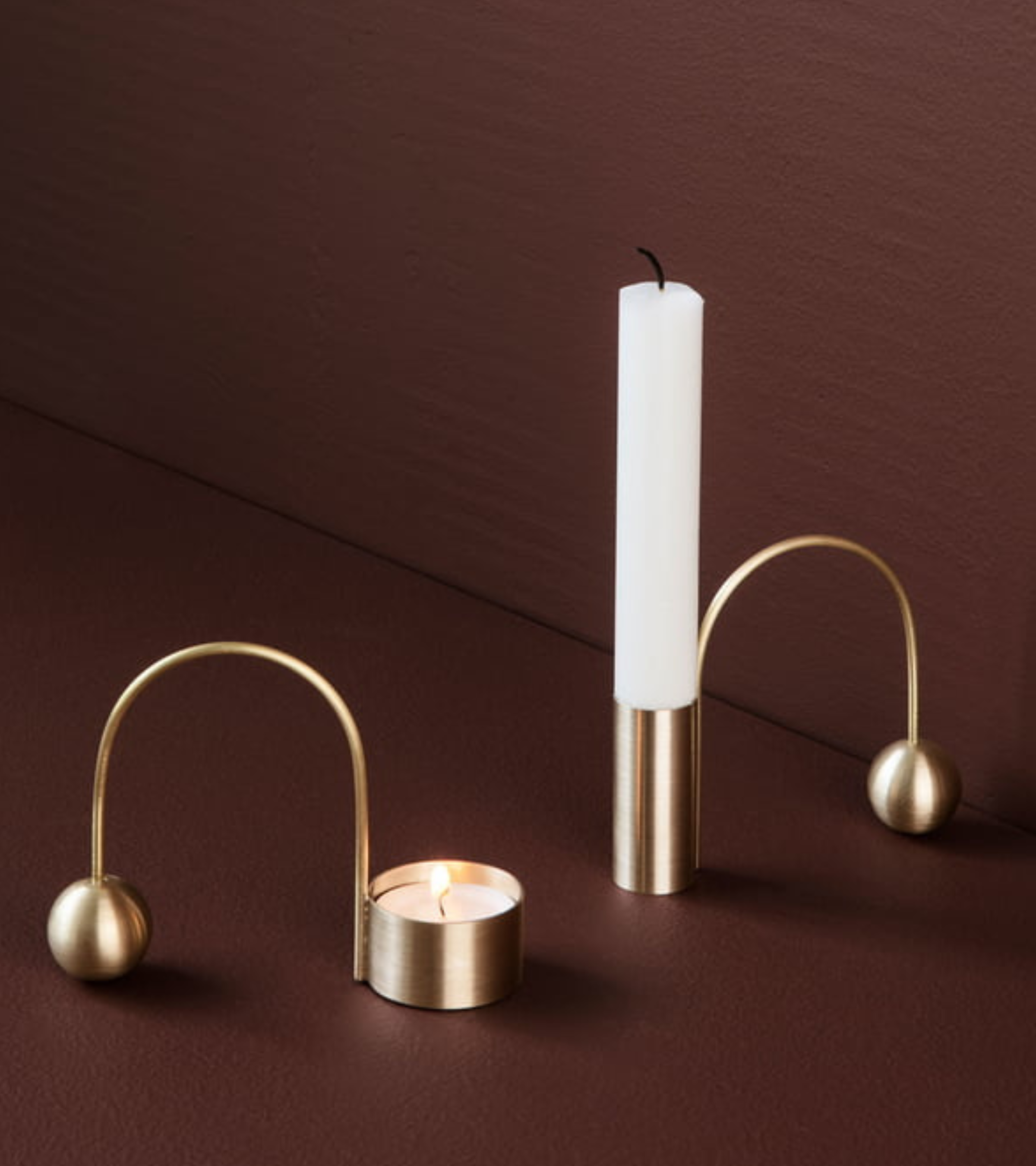 BALANCE TEELICHT Kerzenständer gold 