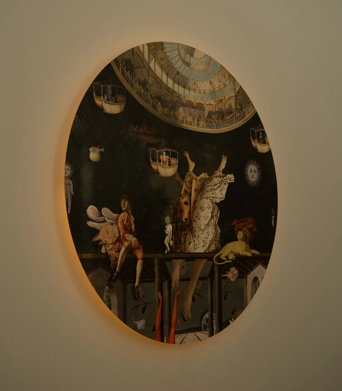 DOTS LIGHTING Wall Lamp - CAROUSEL Green with Gold