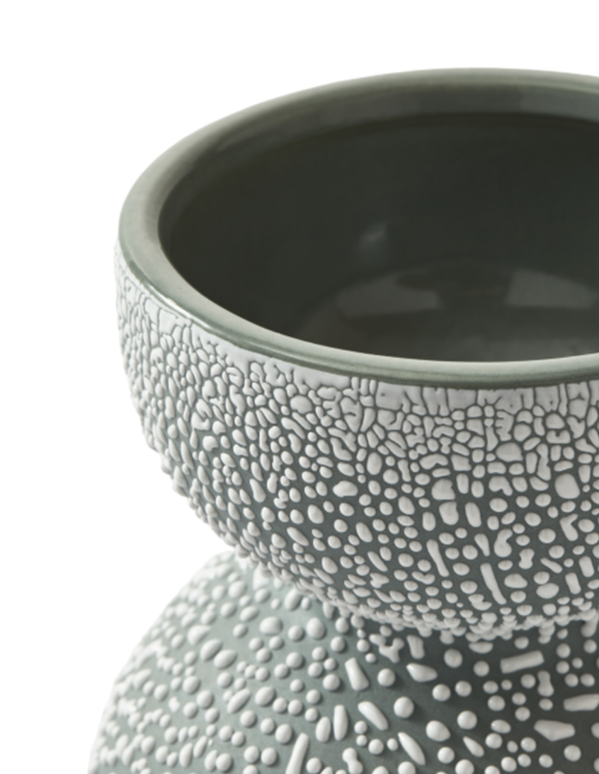 BOOLB DOTS Vase grün