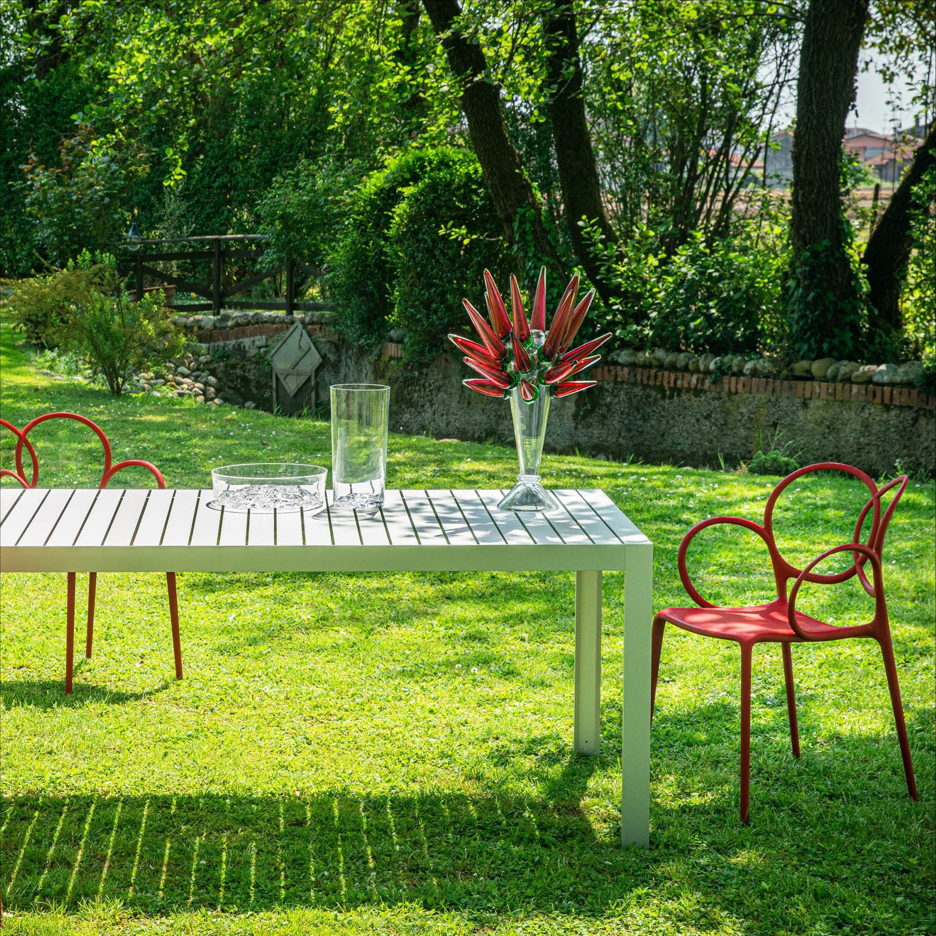 Garden garden table gray