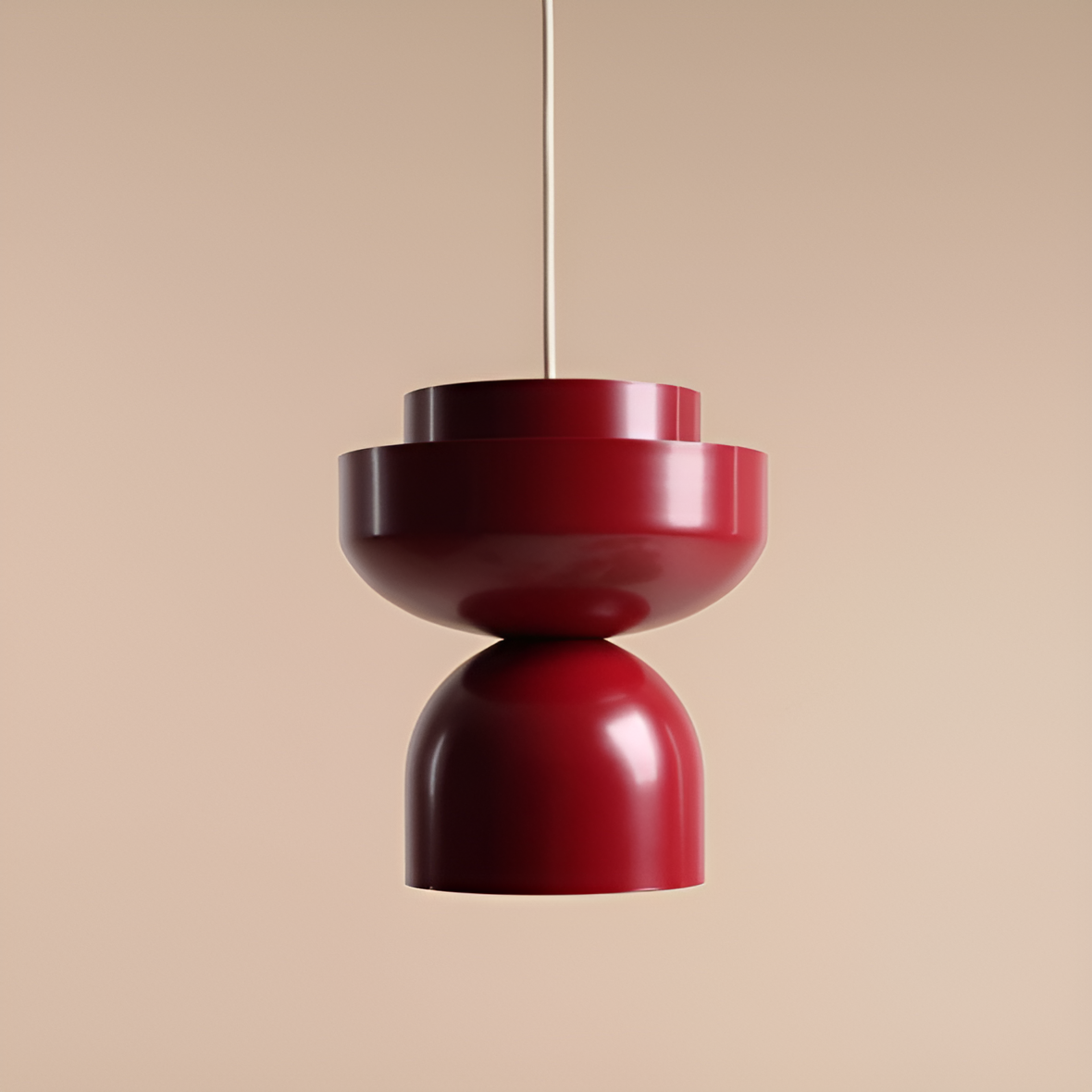 Hanging lamp burgundy