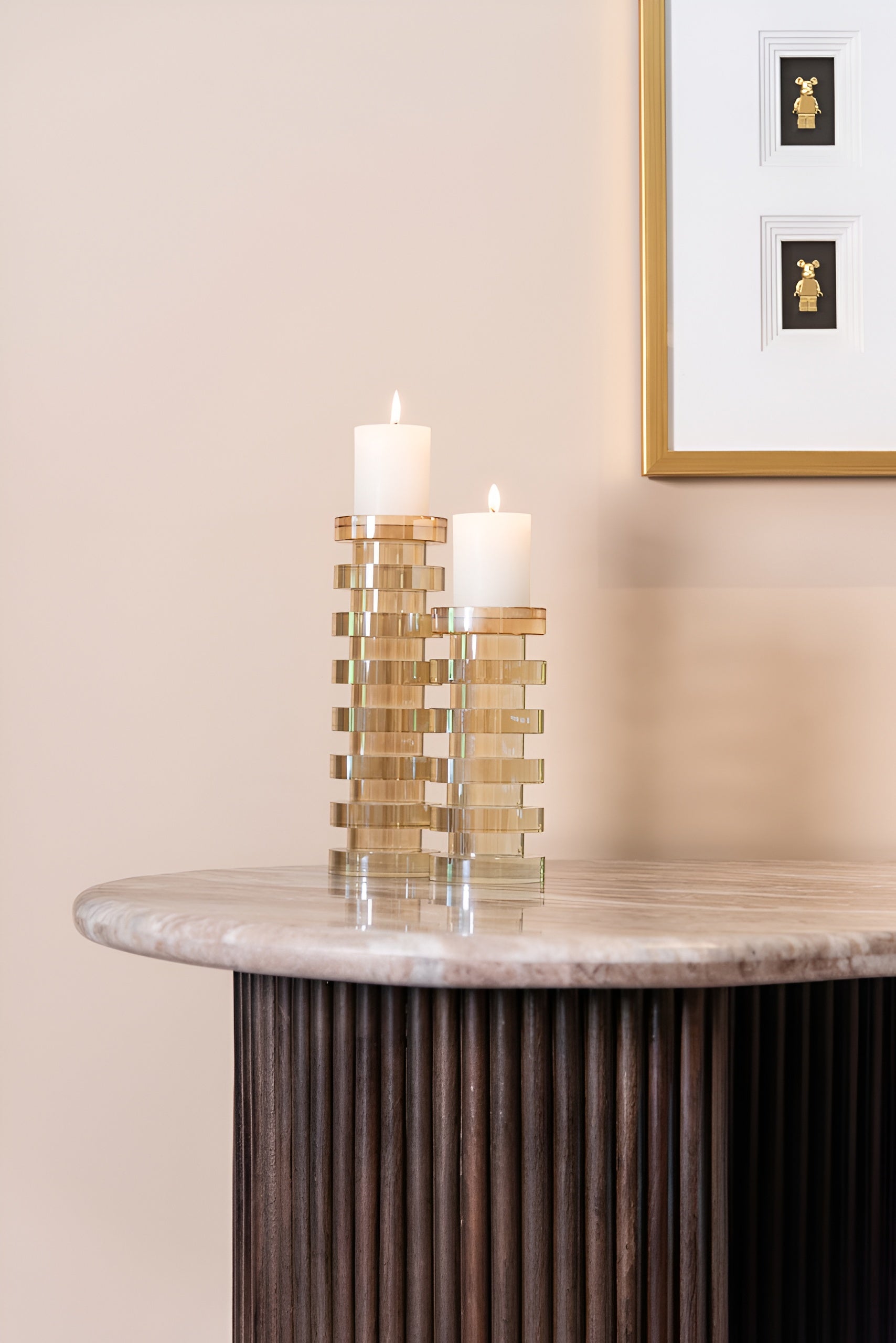 Kristallkerzenhalter CIRA gold