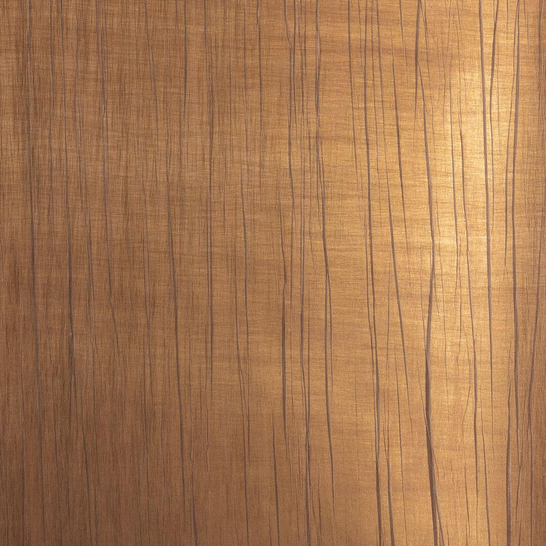 Textured pleated fabric wallpaper RAI - TERRE DE SIENNE warm terracotta