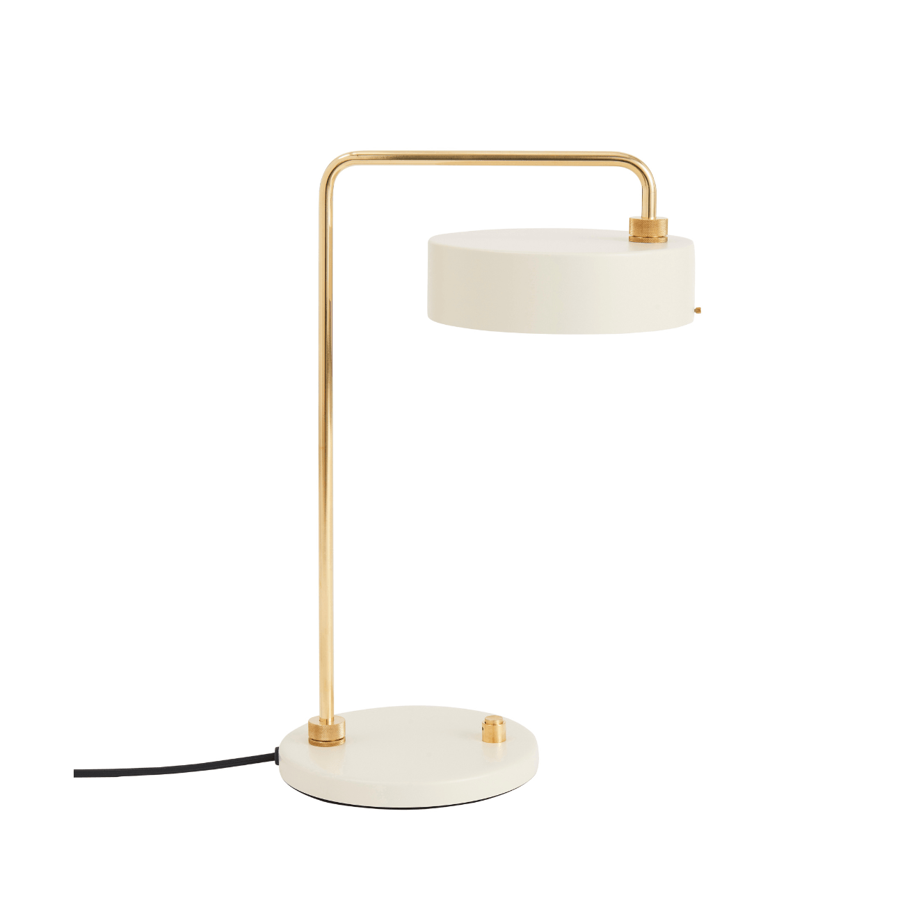 Zierliche Maschine Tischlampe weiß gebrochen