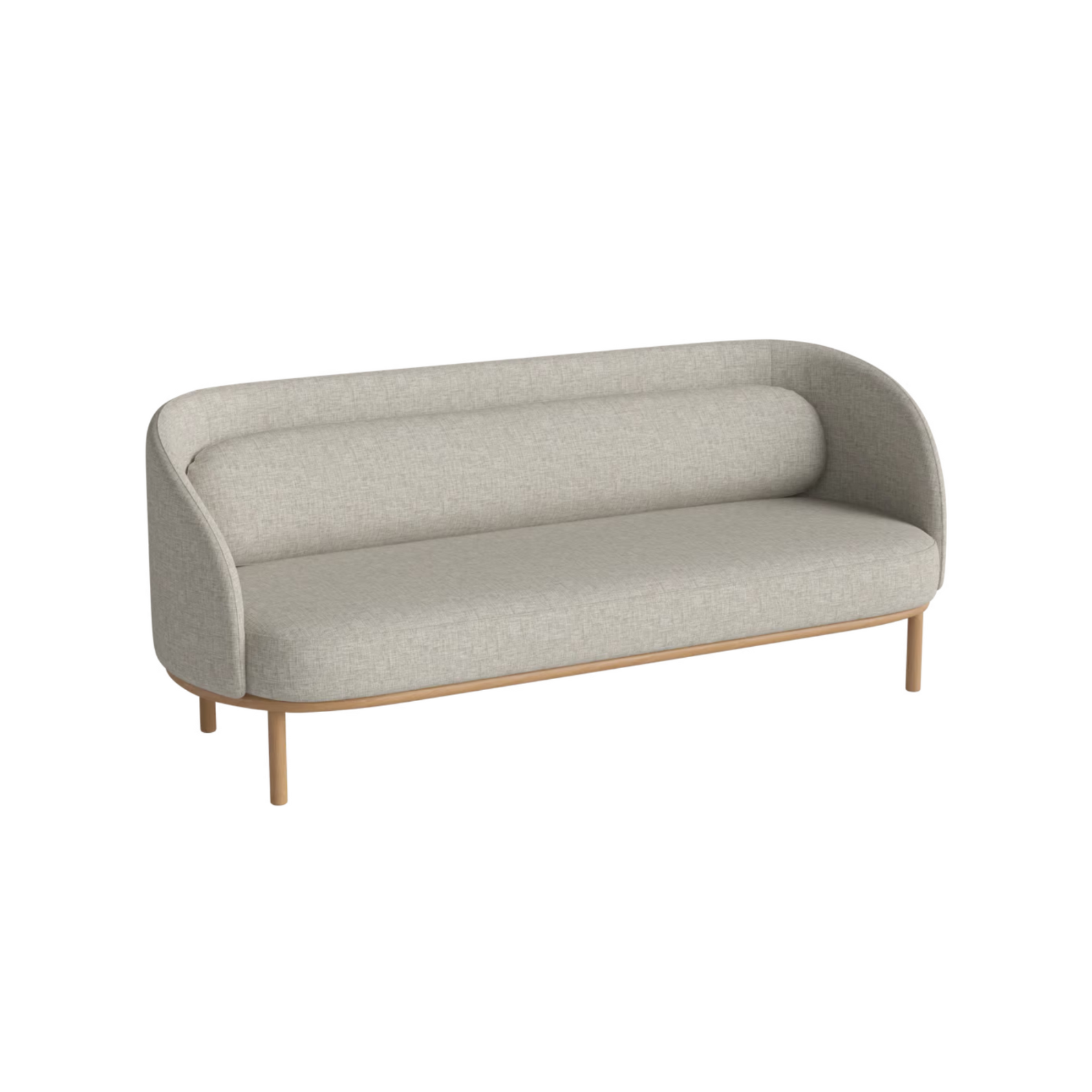 FUUGA 3-person sofa base made of oak wood