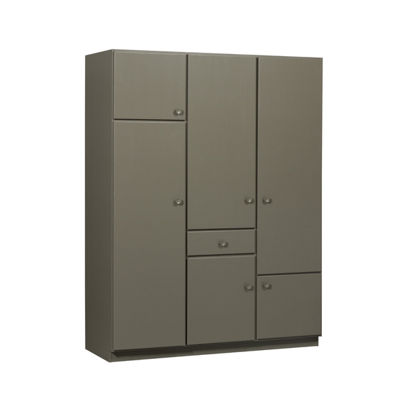 3-door wardrobe Alfie dark green pine