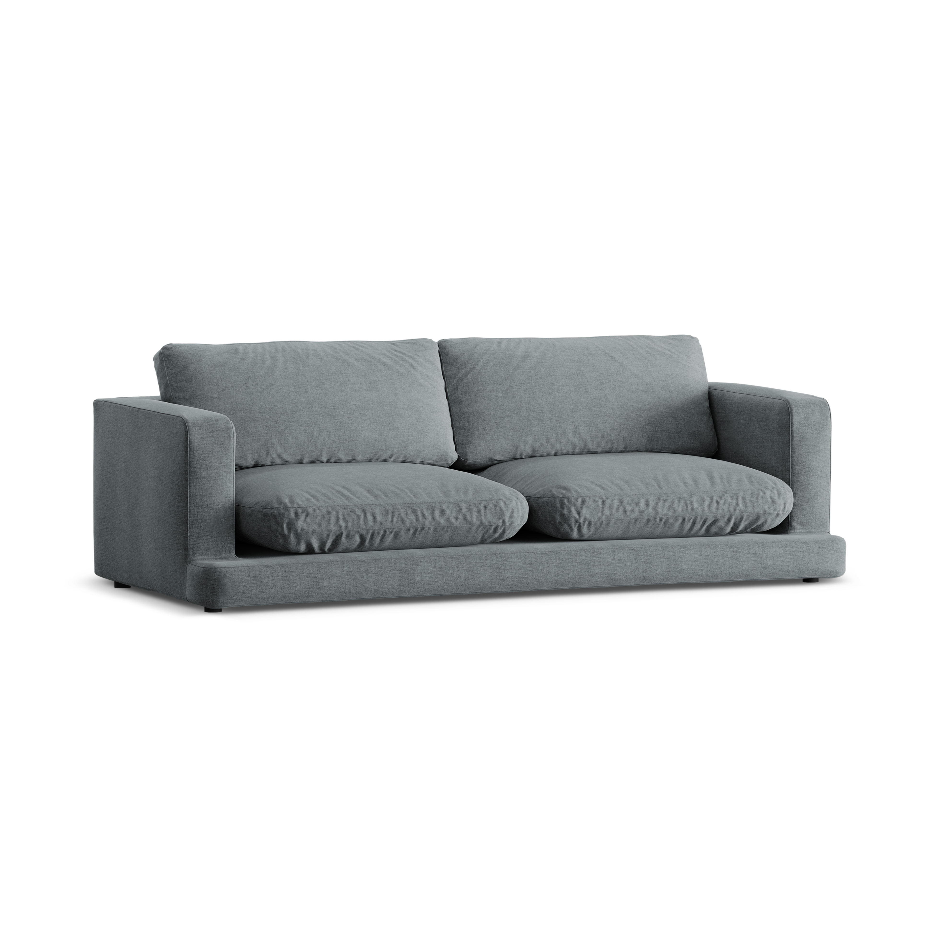 Sofa 3-Sitzer DAPHNE dunkelgrau Chenille