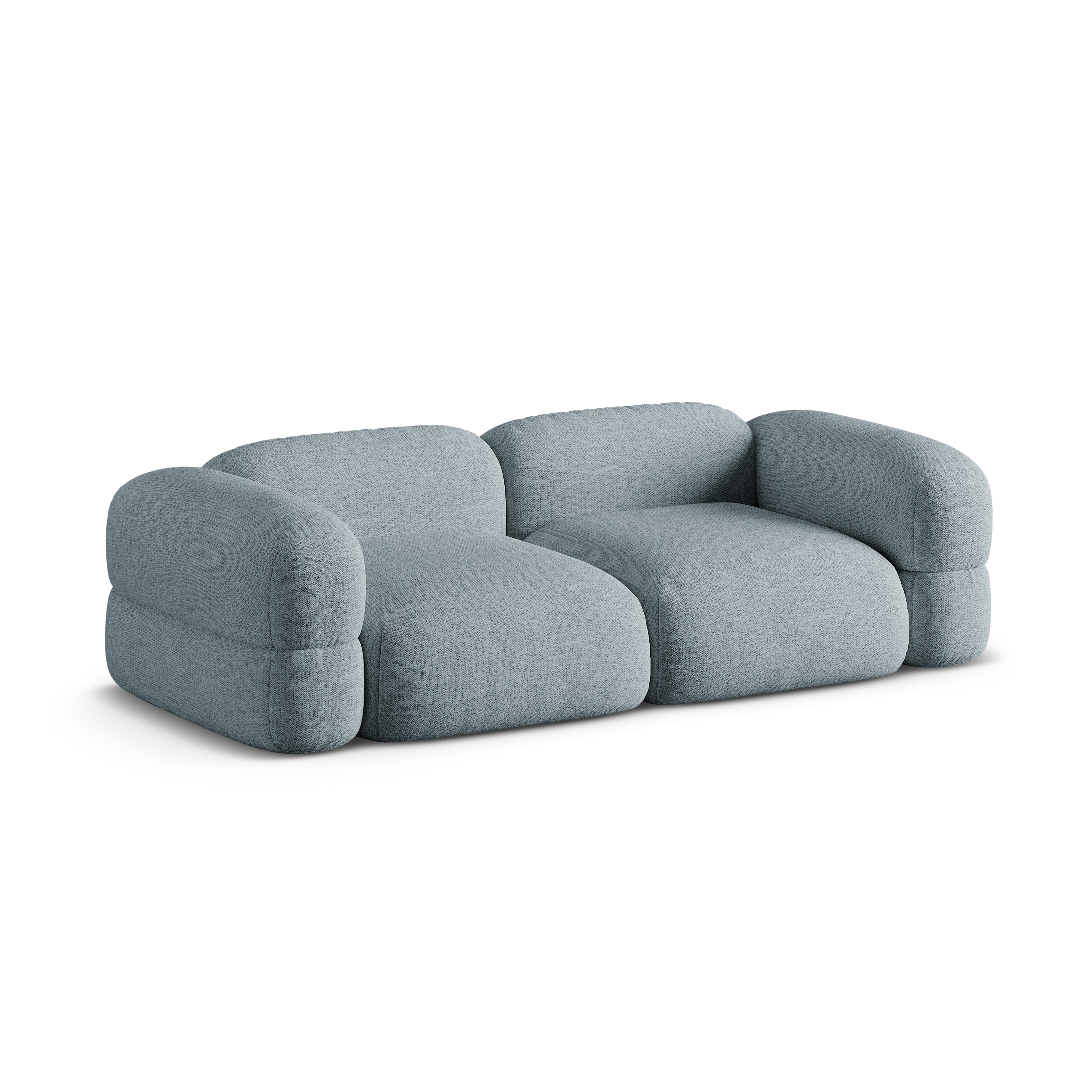 4-seater Sofa ROGER light blue chenille