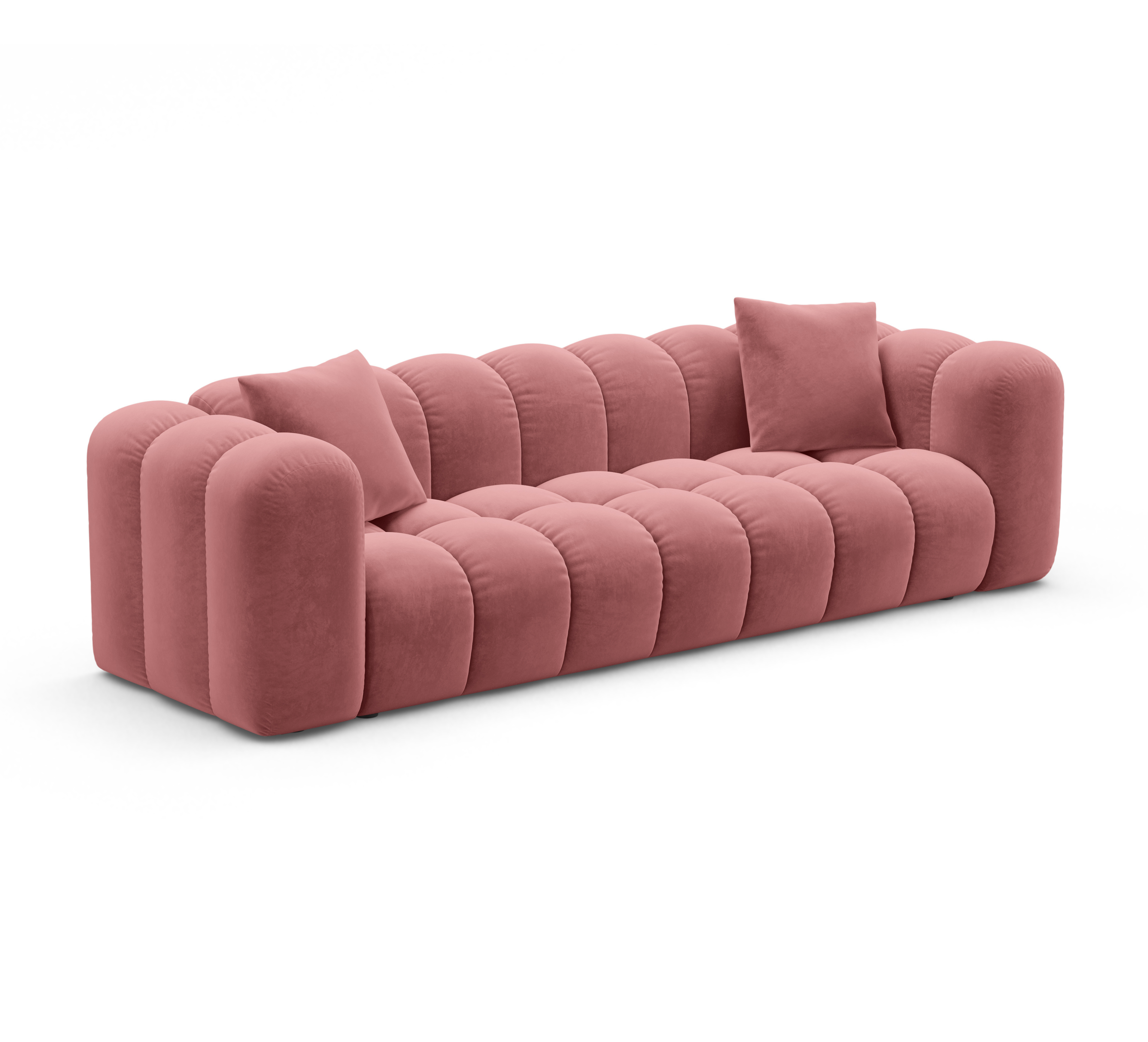 Sofa aksamitna z funkcja spania ASTRO różowy