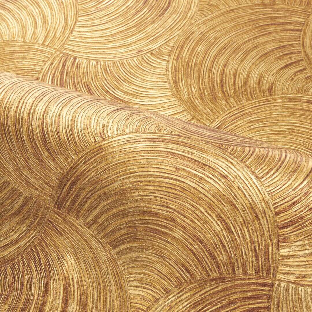 Metallic wallpaper APHELIE - OR orange