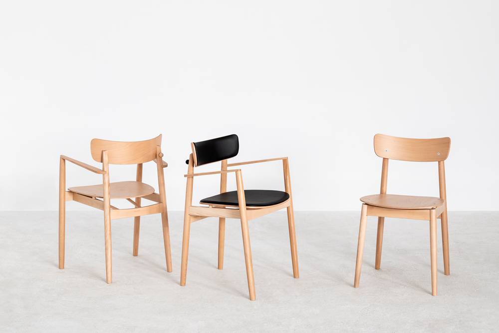 Chair with armrests NOPP B-1803/1 Solita beech wood