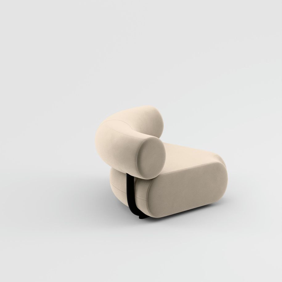 Fat modular sofa - upholstered corner module