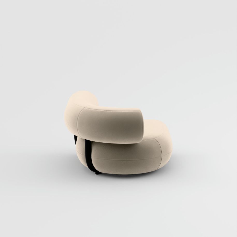 Modular sofa FAT - left -hand module upholstered