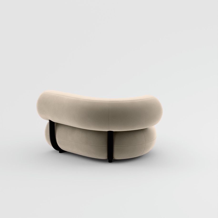 Modular sofa FAT - left -hand module upholstered