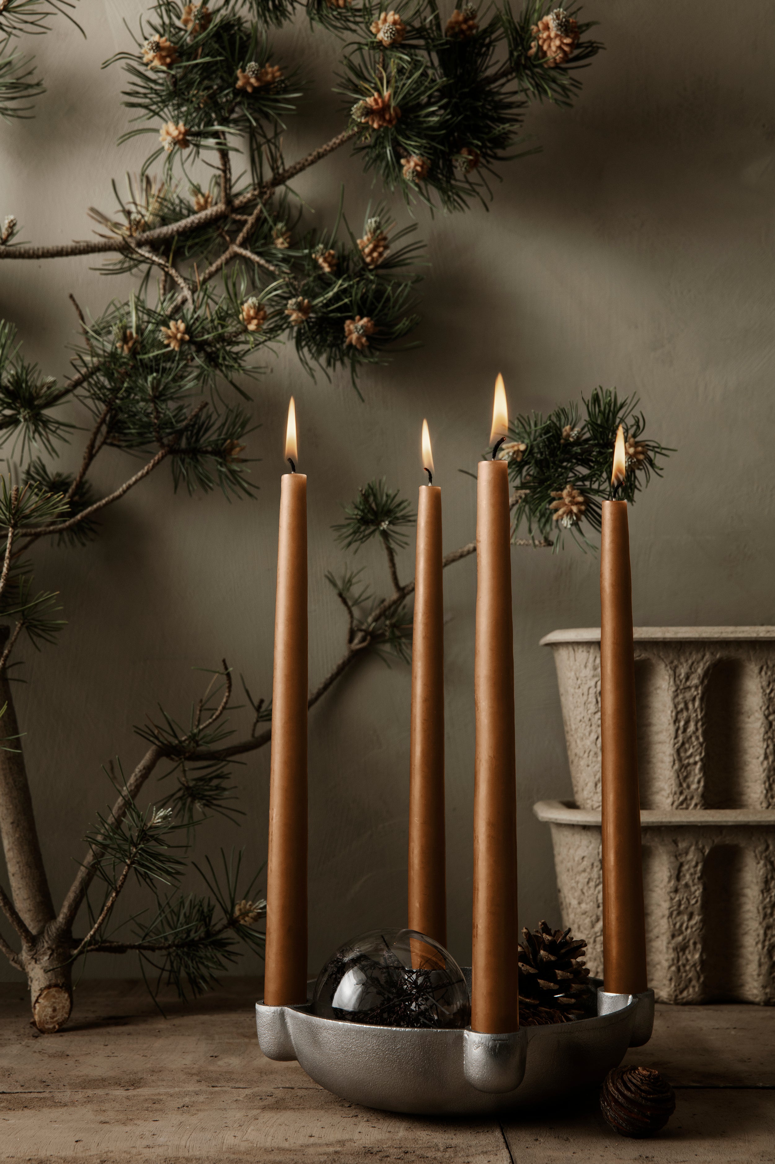 Schüssel Aluminium Candlestick