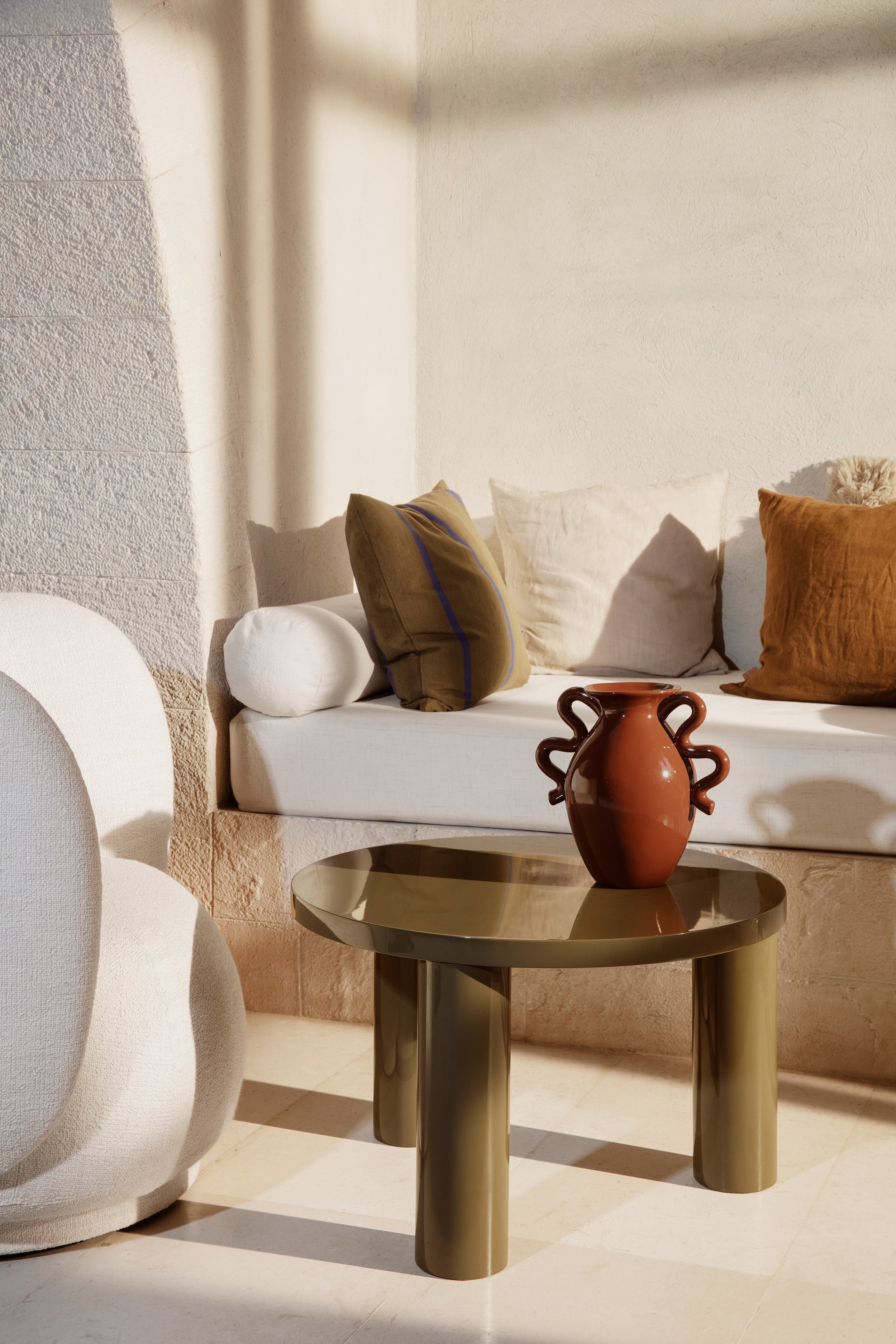 POST olive coffee table