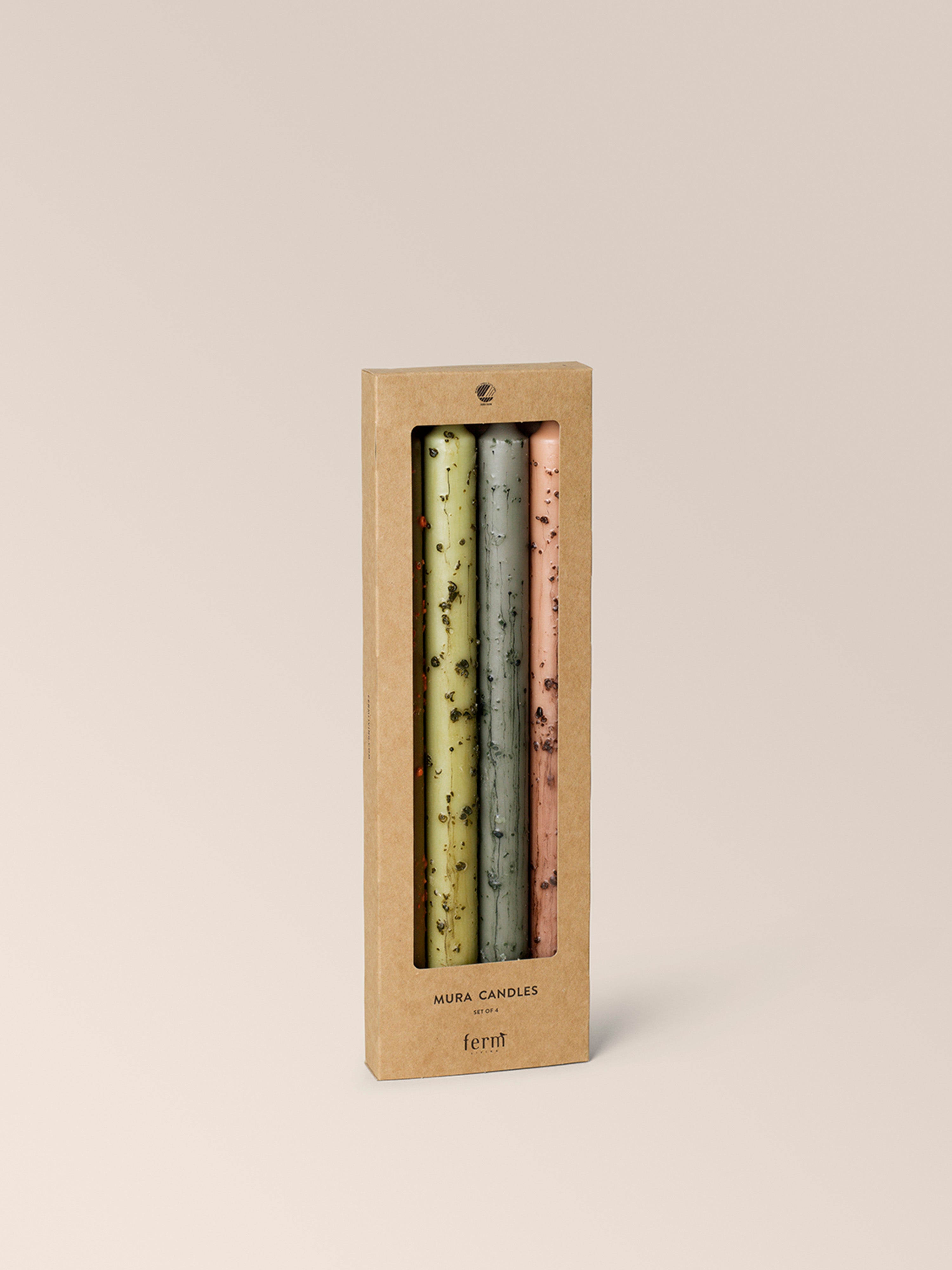 MURA green and pink candle set [Klaudia] [Amelia spr]